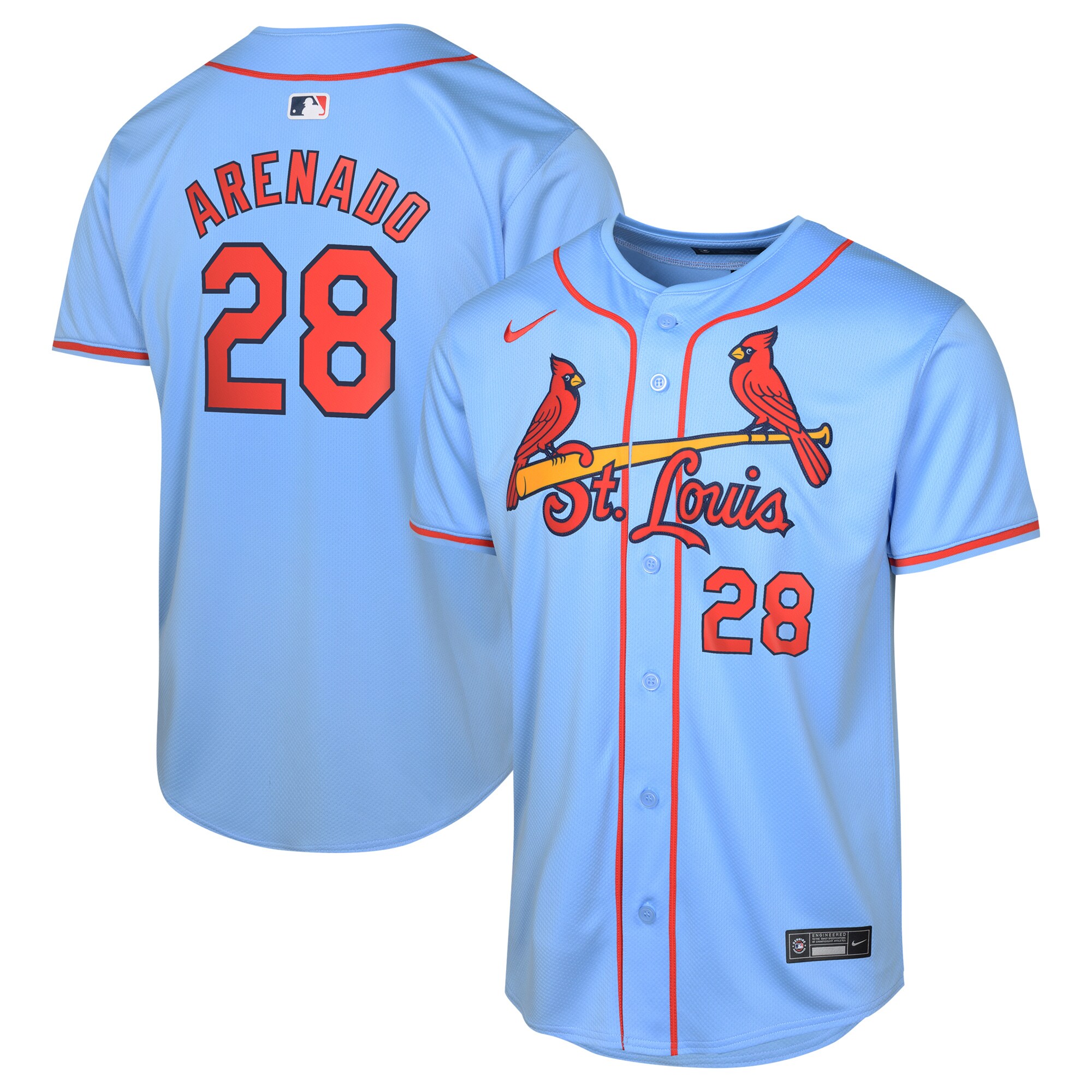 Nolan Arenado St. Louis Cardinals Youth Alternate Limited Player Jersey\u00c2\u00a0\u00e2\u20ac\u201c Light Blue cheap jerseys for sale - CheapJerseys.Shop