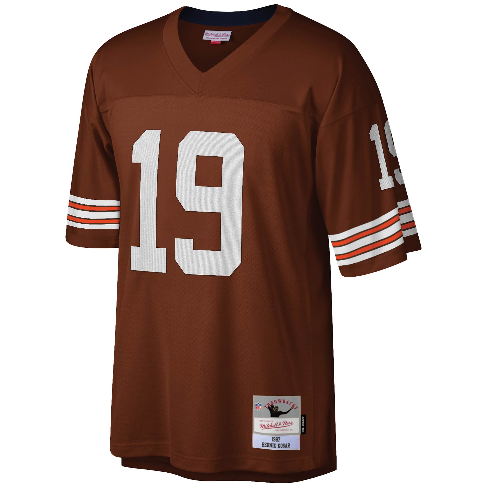 Bernie Kosar Cleveland Browns Mitchell & Ness Legacy Replica Jersey - Brown cheap jerseys for sale - CheapJerseys.Shop