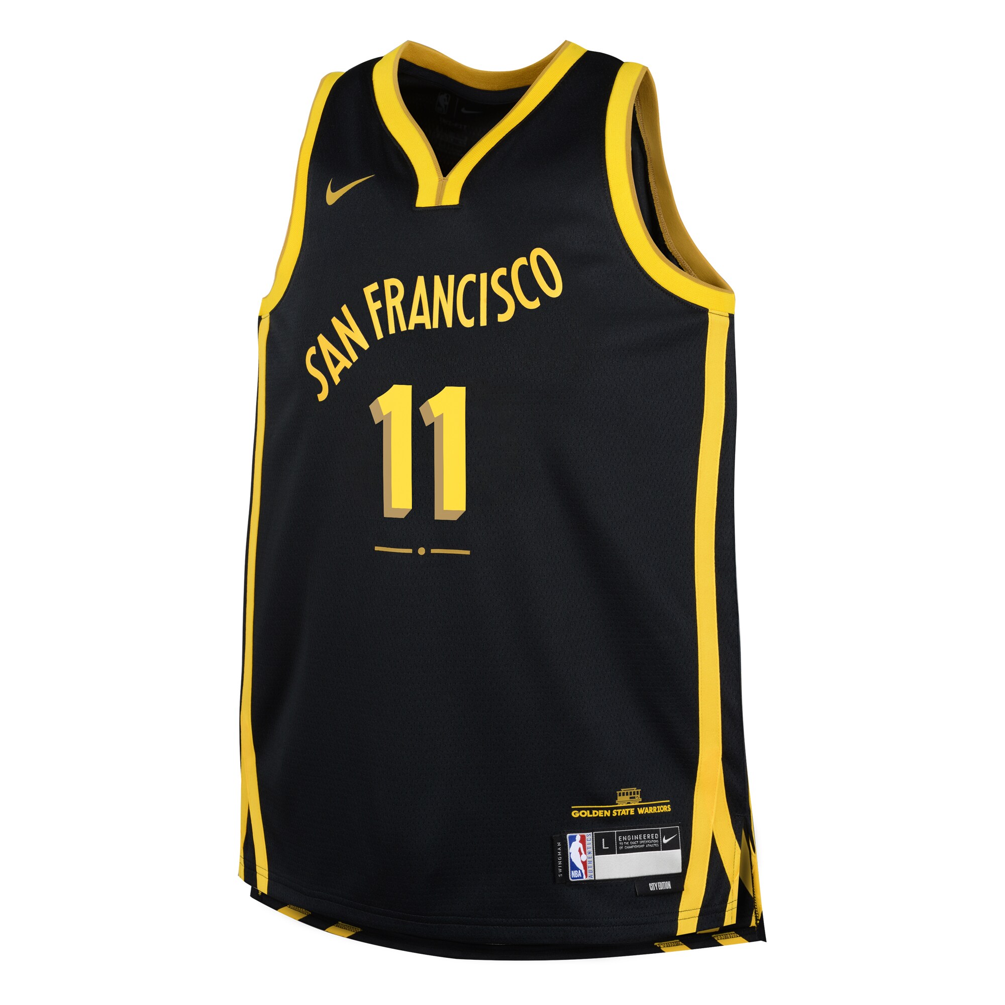 Klay Thompson Golden State Warriors Youth Swingman Replica Jersey - City Edition - Black cheap jerseys for sale - CheapJerseys.Shop