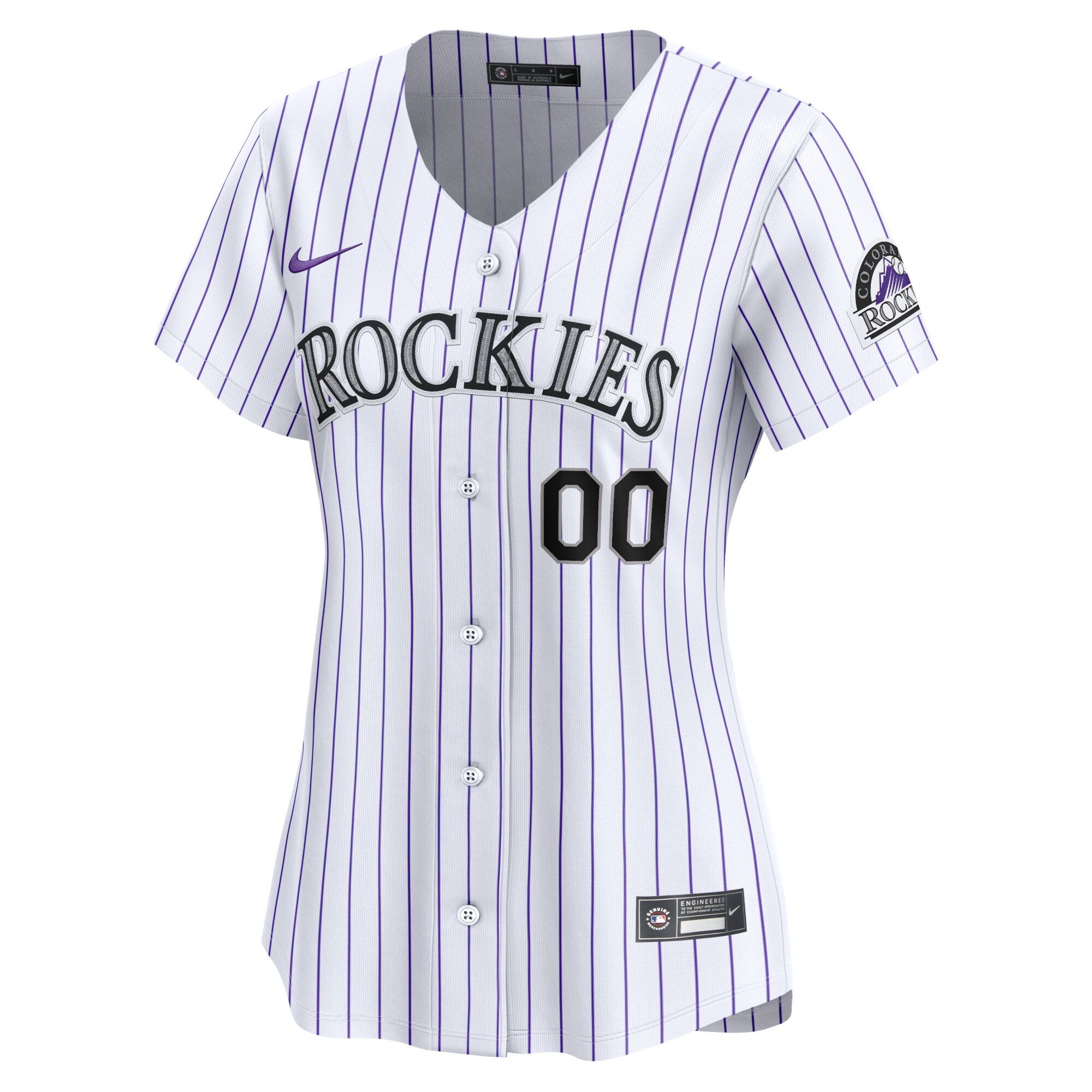 Colorado Rockies Women's Home Limited Custom Jersey - White cheap jerseys for sale - CheapJerseys.Shop