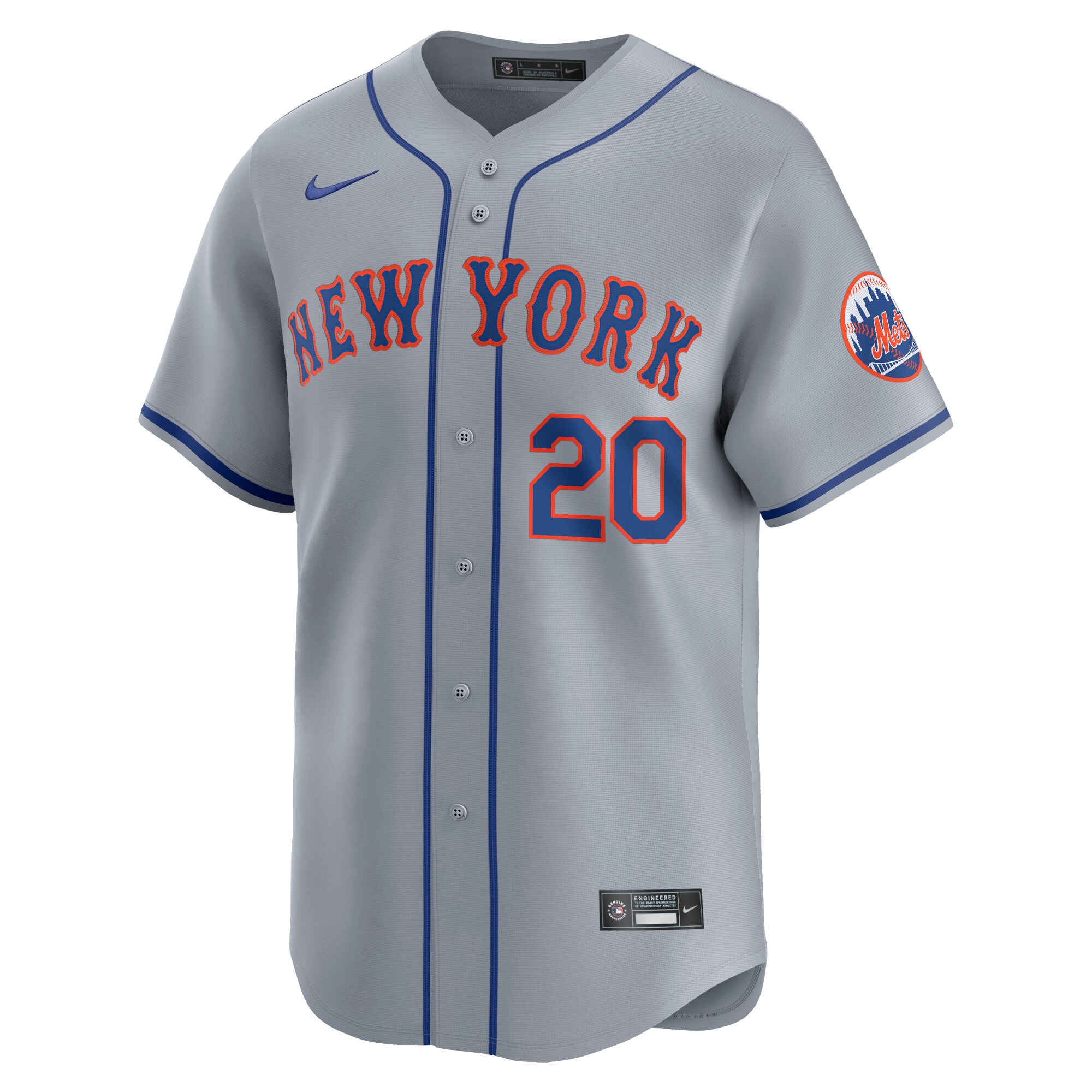 Pete Alonso New York Mets Away Limited Player Jersey - Gray cheap jerseys for sale - CheapJerseys.Shop