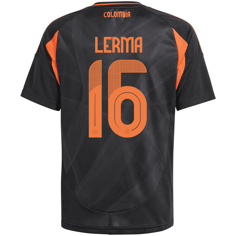 Jefferson Lerma 16 Colombia National Team 2024/25 Away YOUTH Jersey - Black cheap jerseys for sale - CheapJerseys.Shop