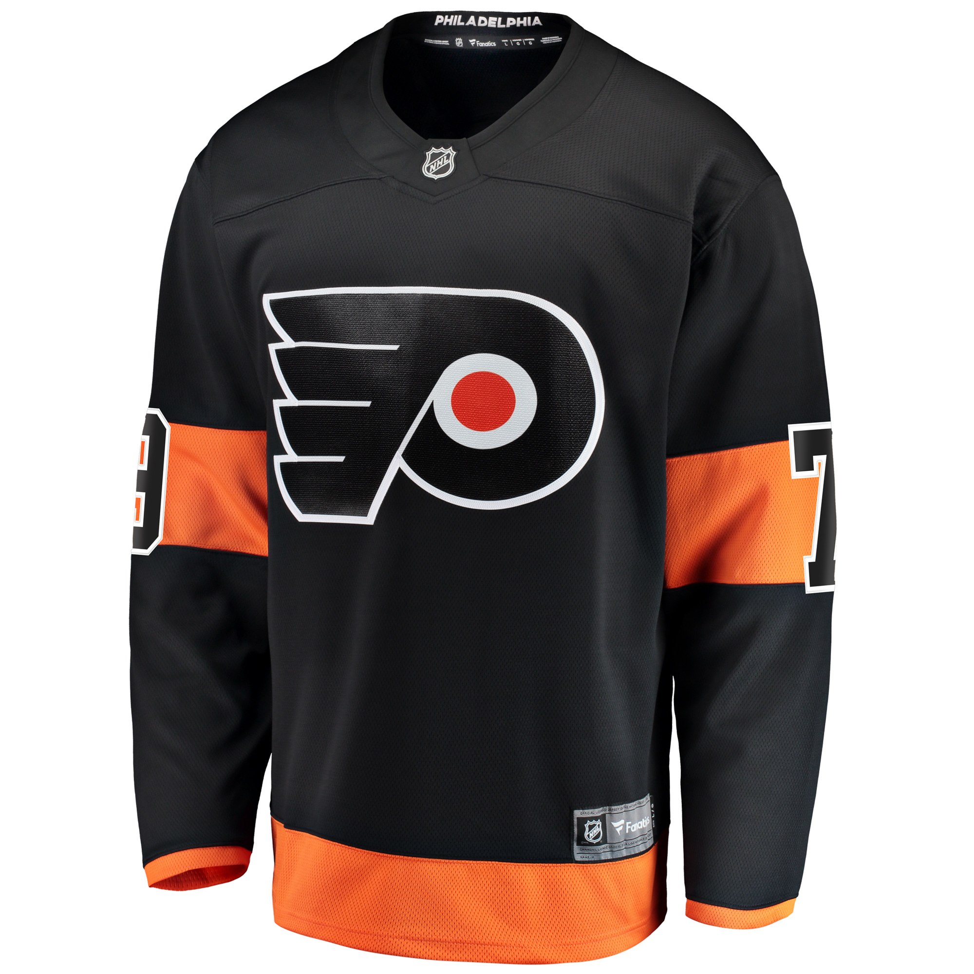 Carter Hart Philadelphia Flyers Fanatics Alternate Premier Breakaway Player Jersey - Black cheap jerseys for sale - CheapJerseys.Shop