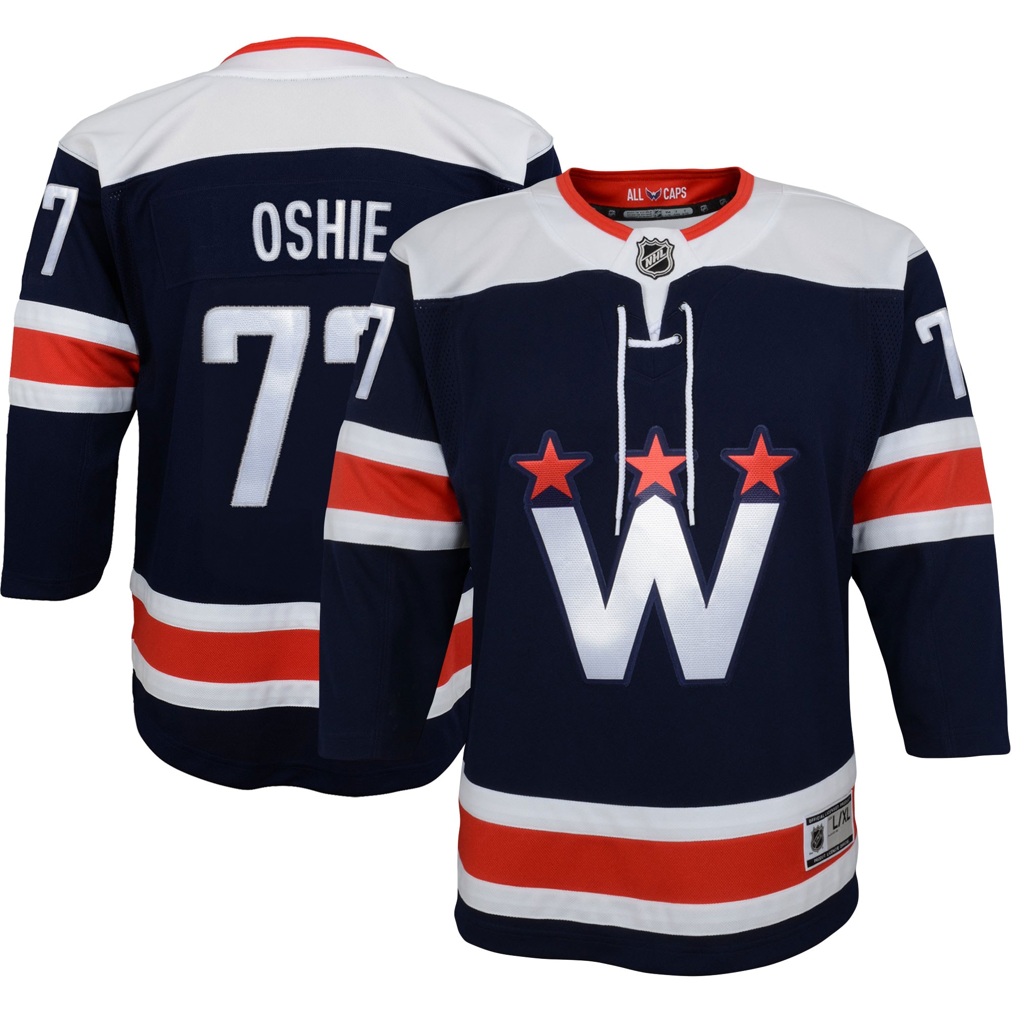 TJ Oshie Washington Capitals Youth Alternate Premier Player Jersey - Navy cheap jerseys for sale - CheapJerseys.Shop