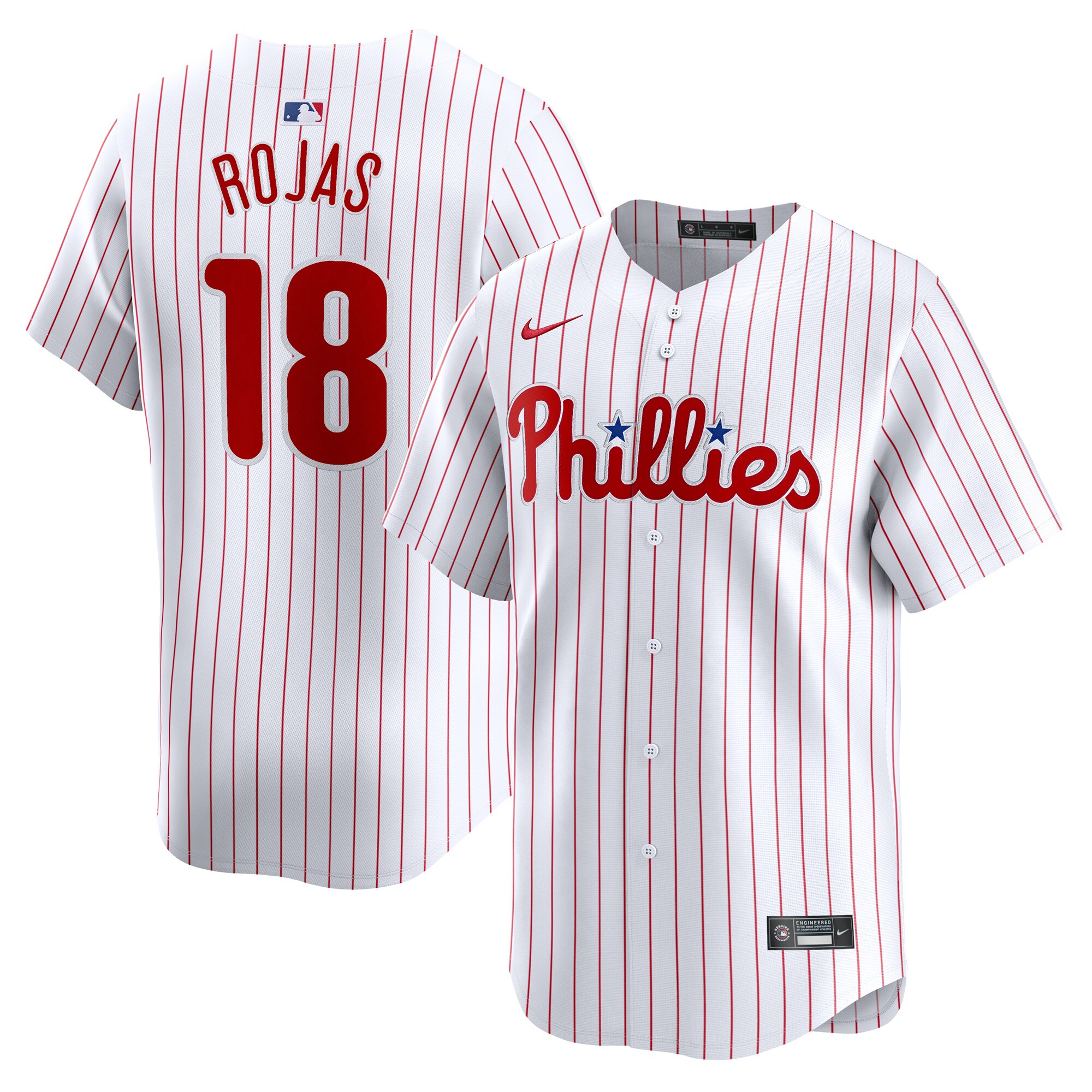 Johan Rojas Philadelphia Phillies Home Limited Player Jersey - White cheap jerseys for sale - CheapJerseys.Shop
