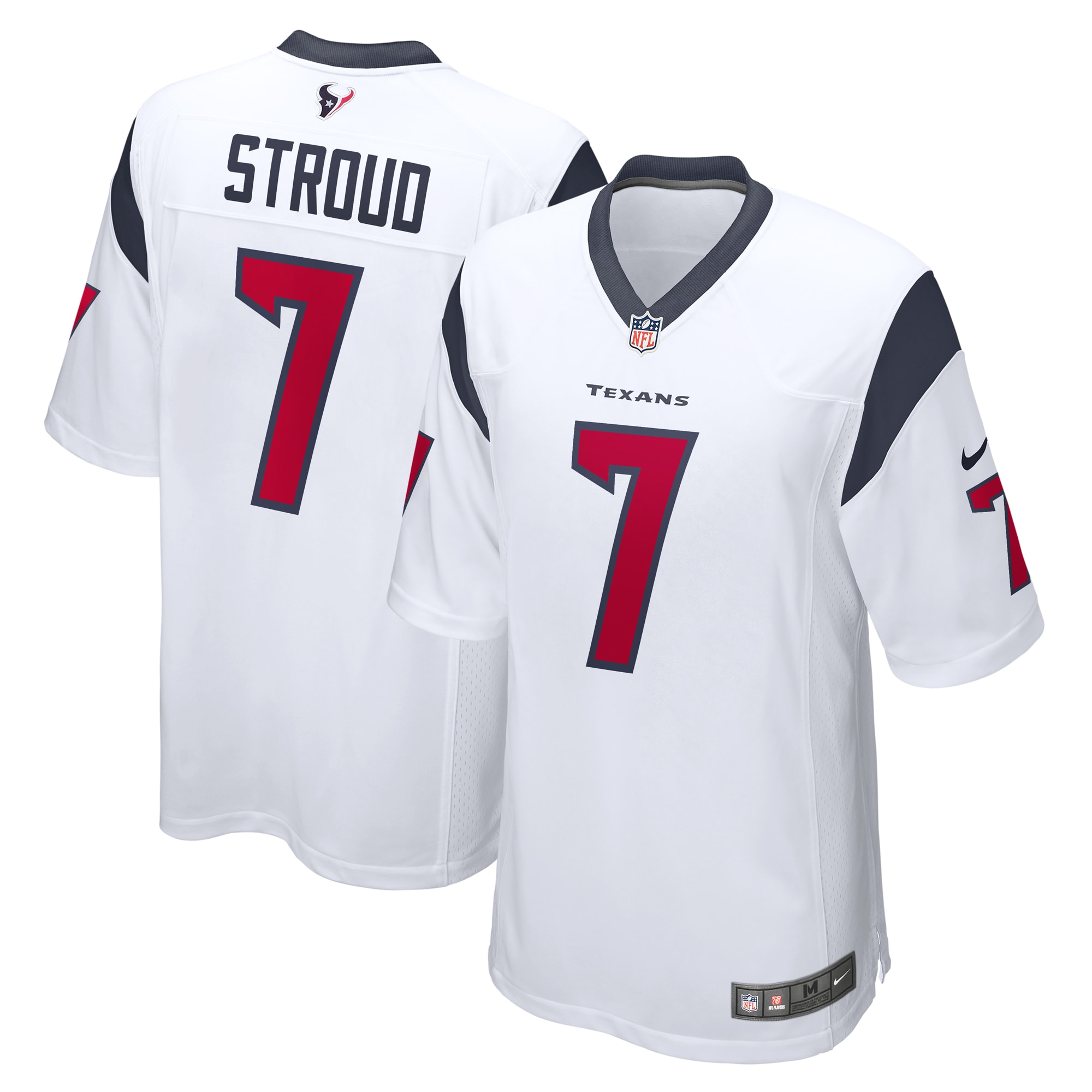 CJ Stroud Houston Texans 2023 Draft First Round Pick Game Jersey - White cheap jerseys for sale - CheapJerseys.Shop