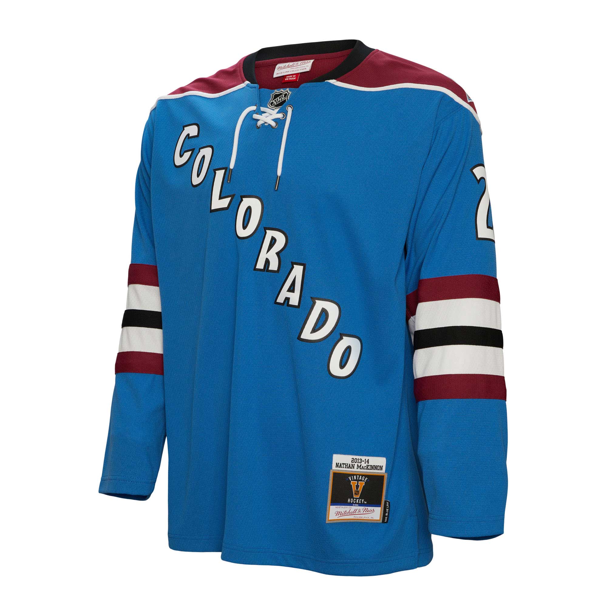 Nathan MacKinnon Colorado Avalanche Mitchell & Ness 2013\/14 Blue Line Player Jersey - Blue cheap jerseys for sale - CheapJerseys.Shop
