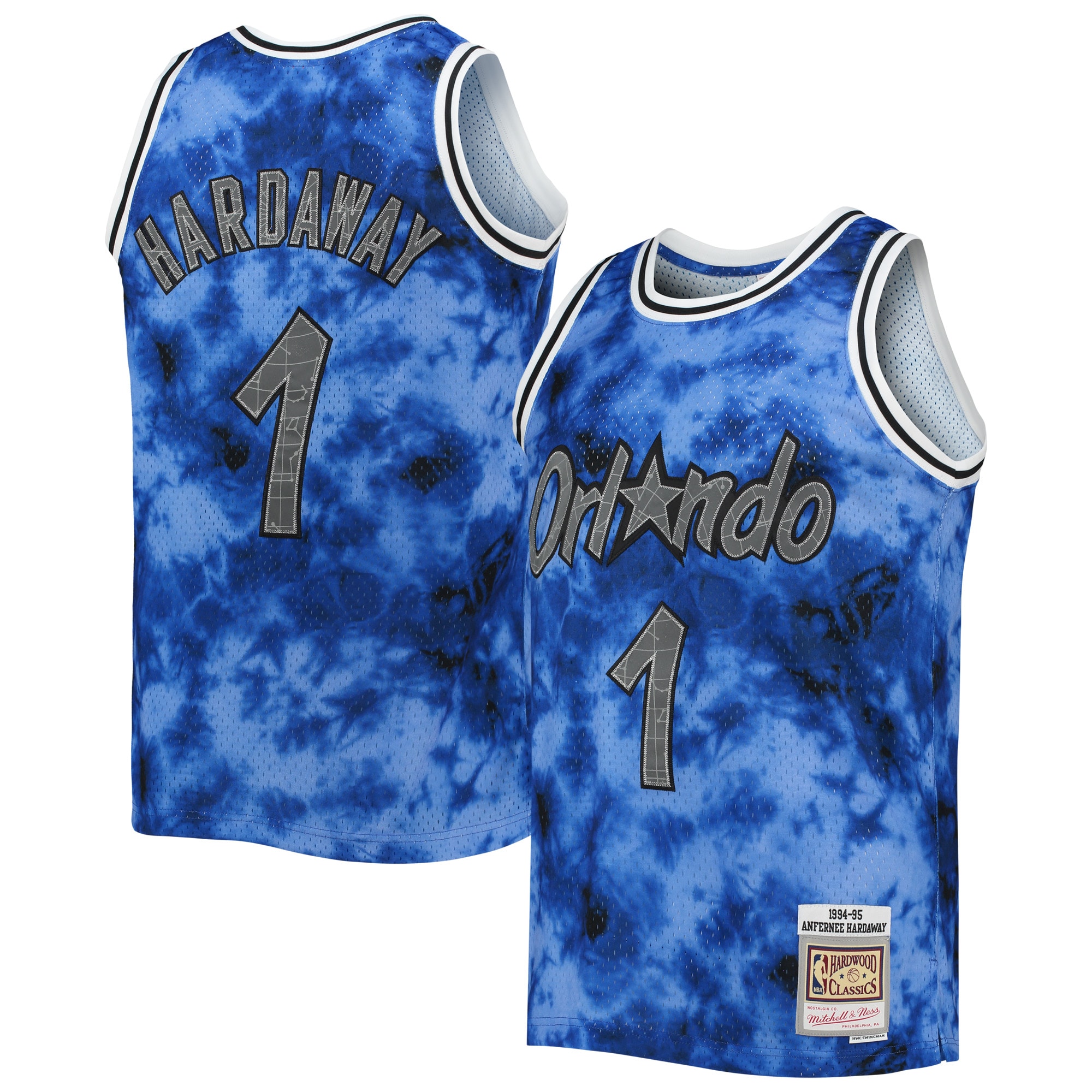 Penny Hardaway Orlando Magic Mitchell & Ness 1994\/95 Galaxy Swingman Jersey - Blue cheap jerseys for sale - CheapJerseys.Shop