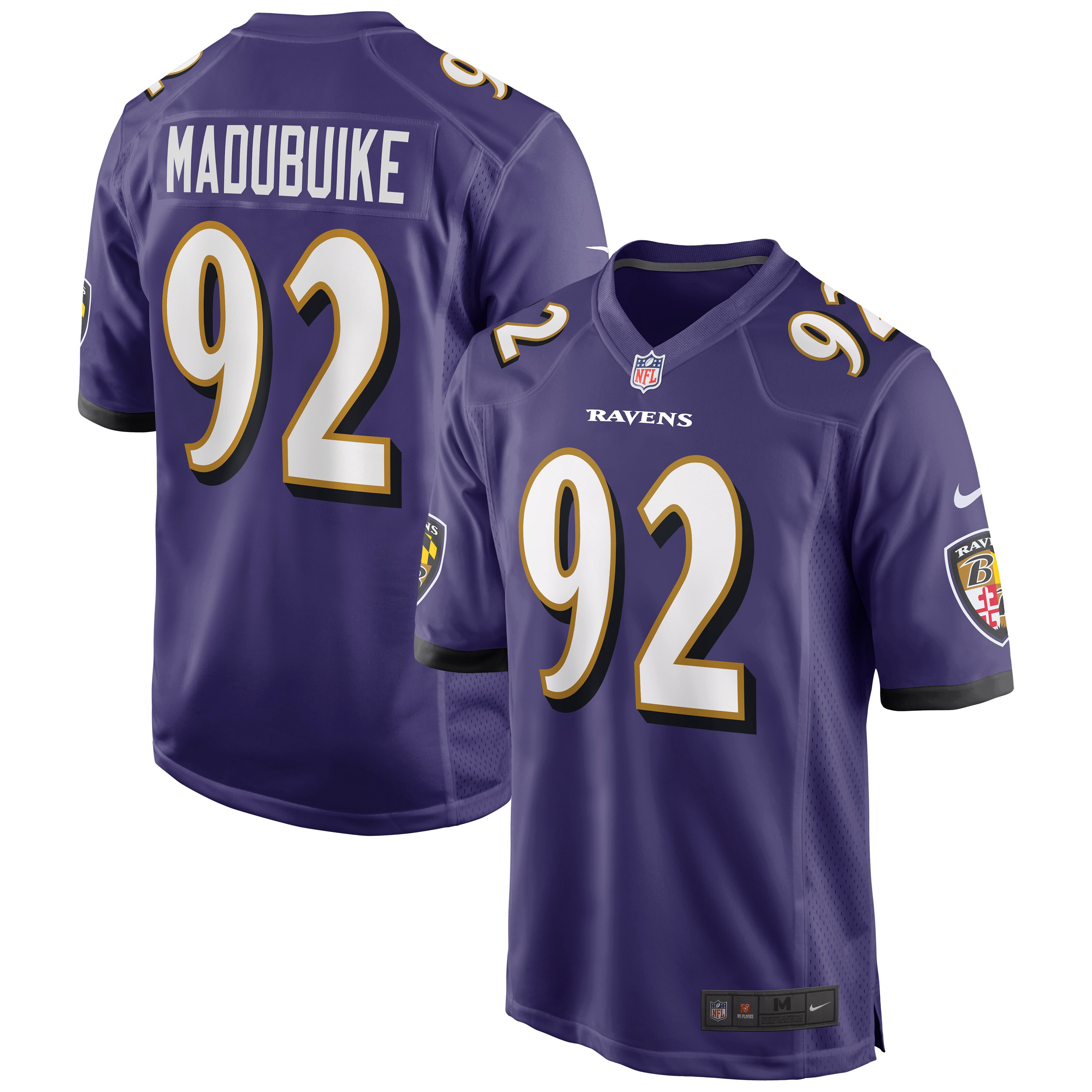 Justin Madubuike Baltimore Ravens Game Player Jersey - Purple cheap jerseys for sale - CheapJerseys.Shop