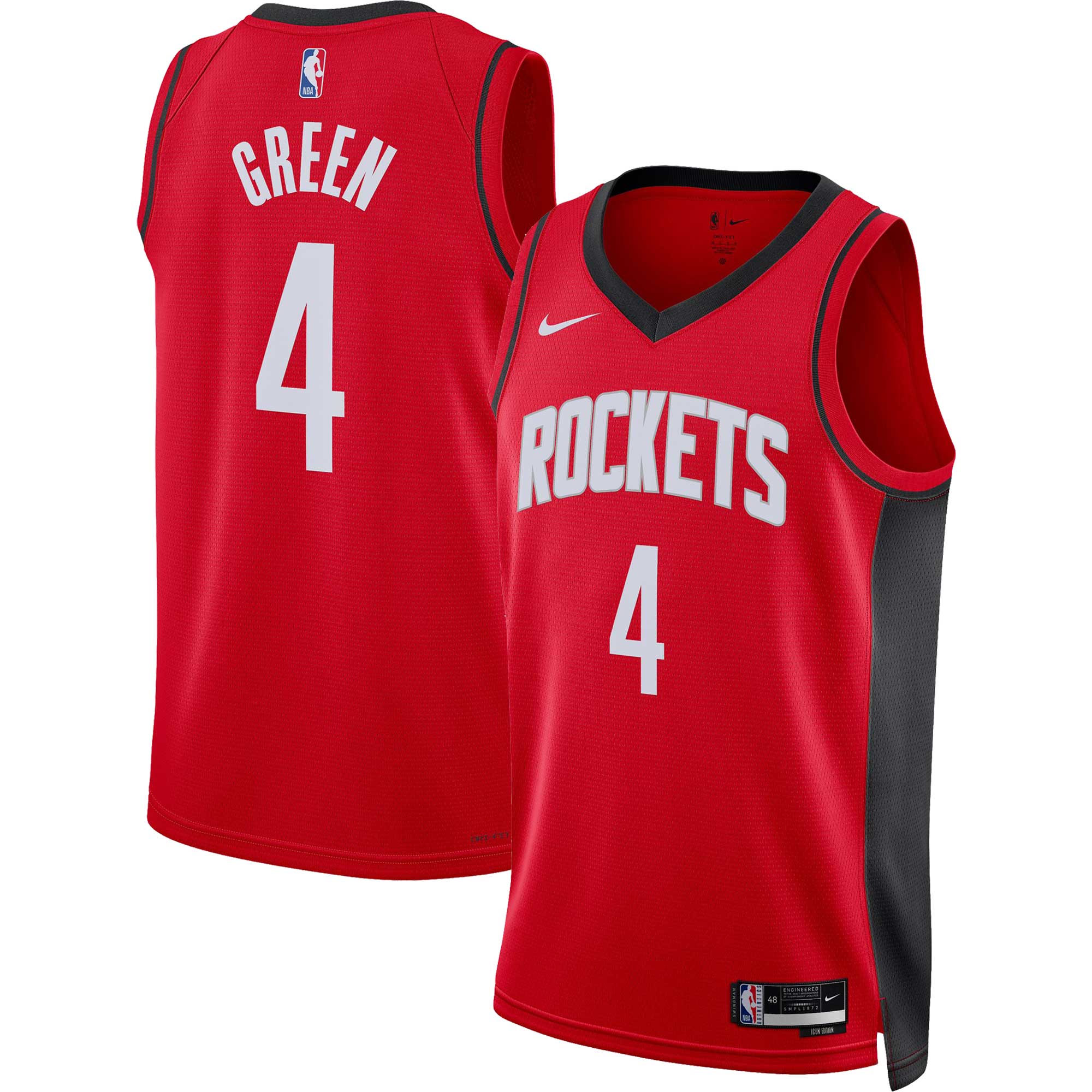 Jalen Green Houston Rockets Unisex Swingman Jersey - Icon Edition - Red cheap jerseys for sale - CheapJerseys.Shop