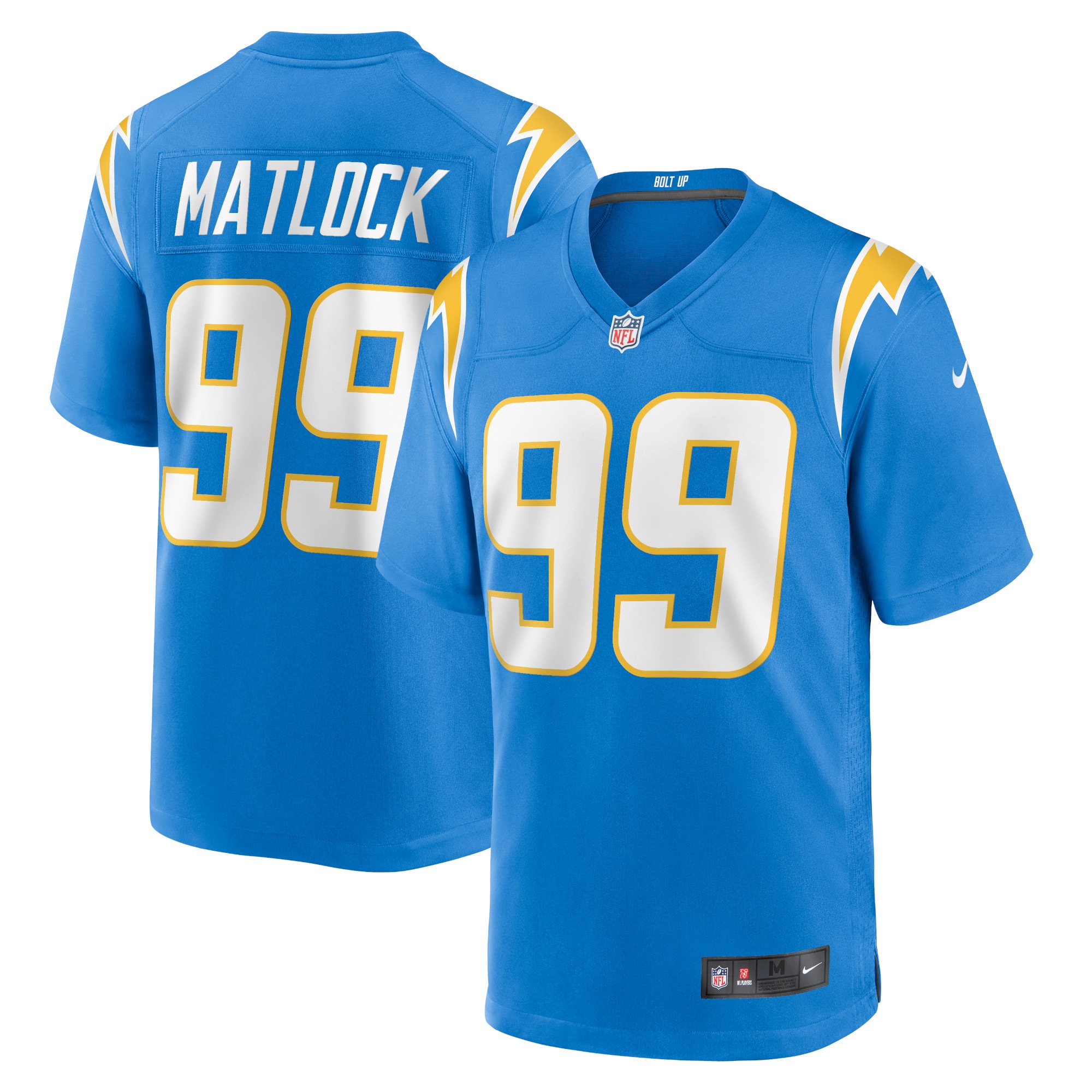 Scott Matlock Los Angeles Chargers Team Game Jersey - Powder Blue cheap jerseys for sale - CheapJerseys.Shop