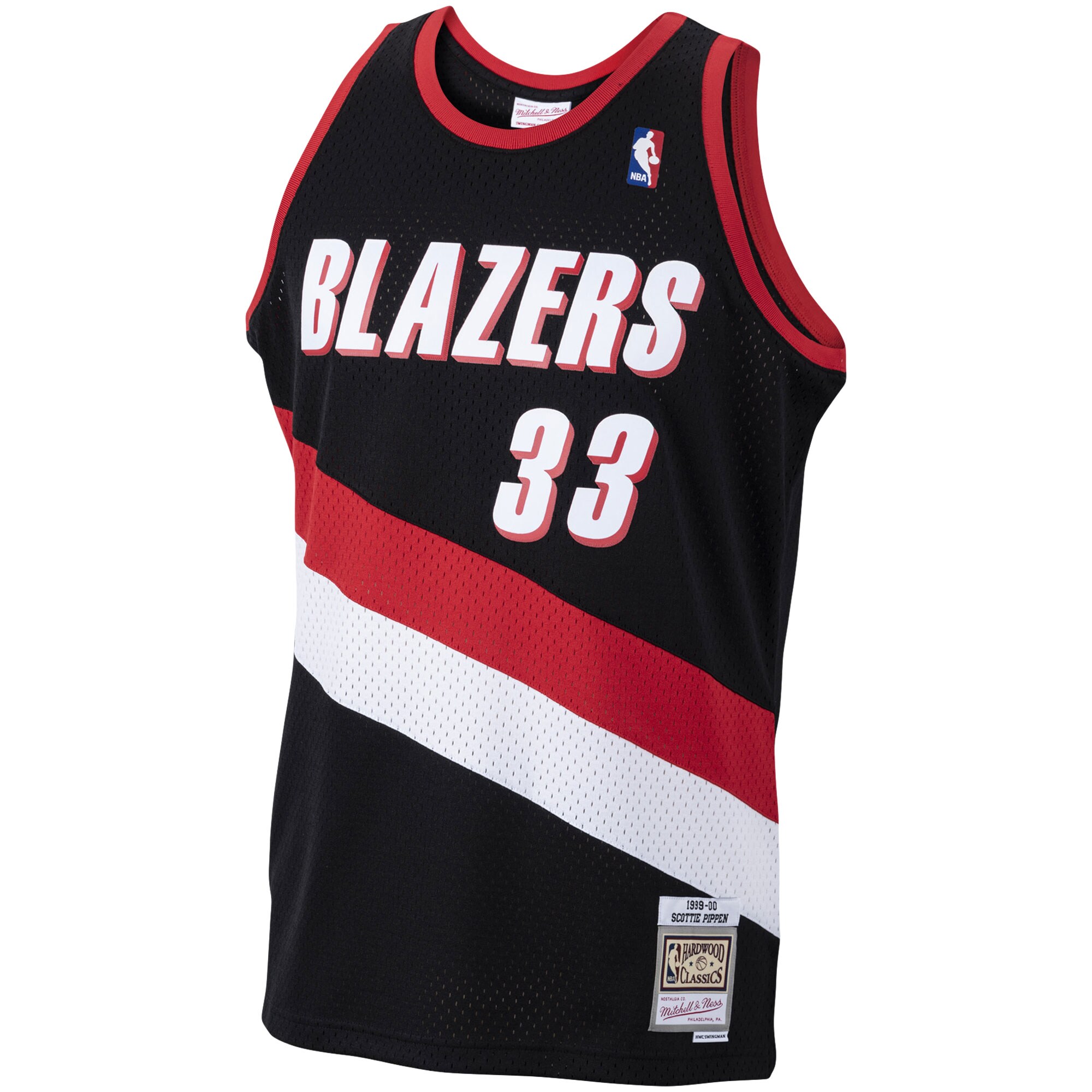 Scottie Pippen Portland Trail Blazers Mitchell & Ness 1999\/00 Hardwood Classics Swingman Jersey - Black cheap jerseys for sale - CheapJerseys.Shop