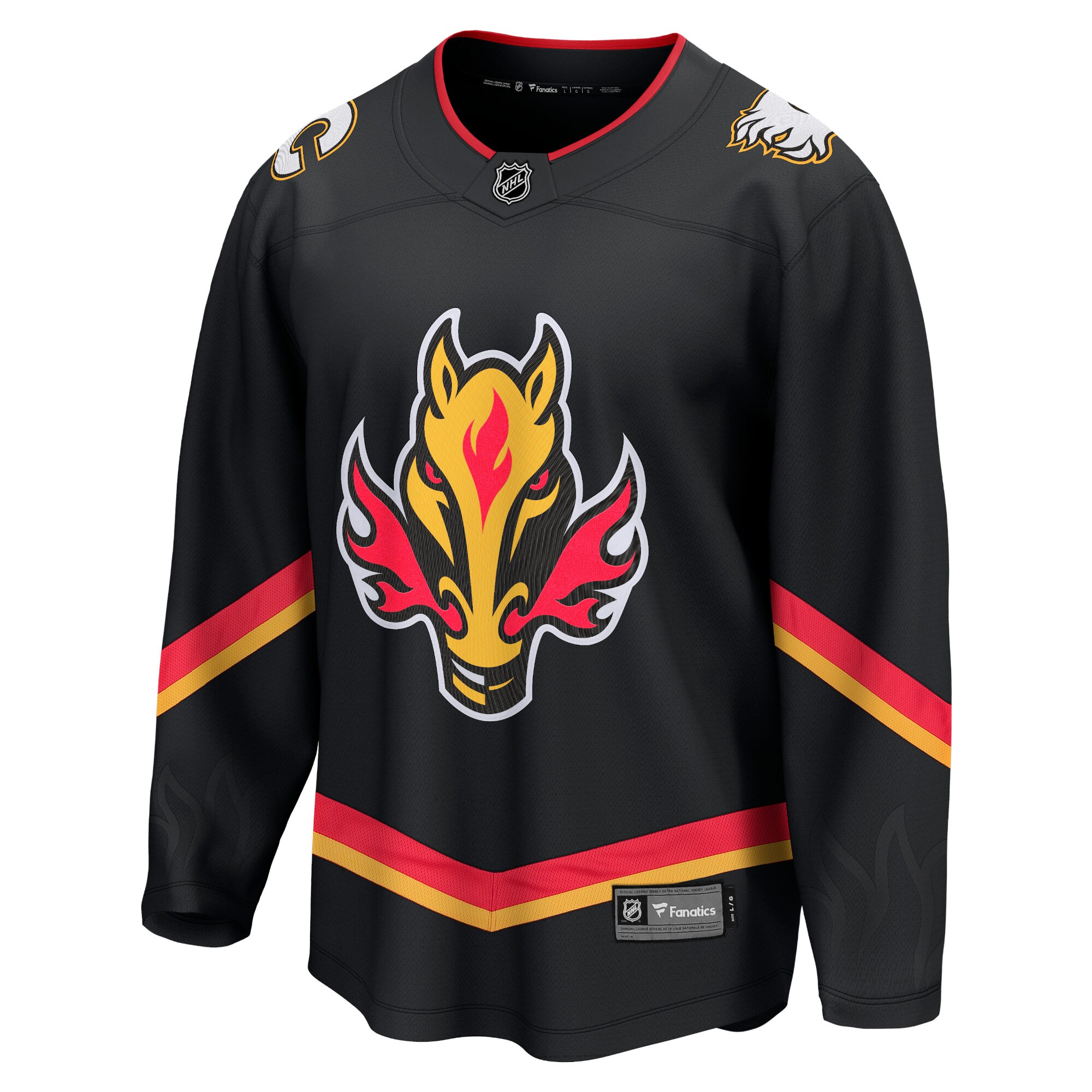 Calgary Flames Fanatics Alternate Premier Breakaway Jersey - Black cheap jerseys for sale - CheapJerseys.Shop