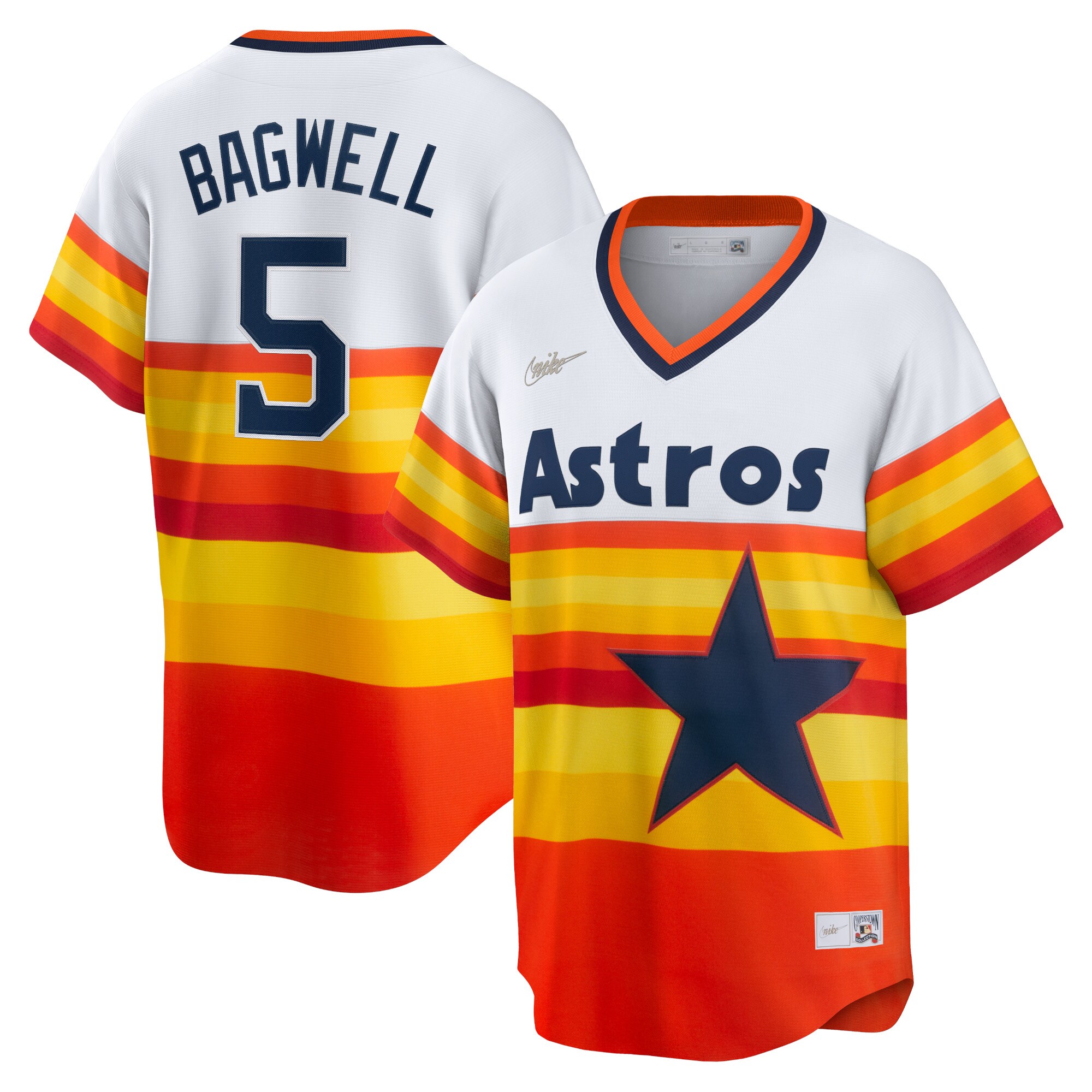 Jeff Bagwell Houston Astros Home Cooperstown Collection Player Jersey - White cheap jerseys for sale - CheapJerseys.Shop