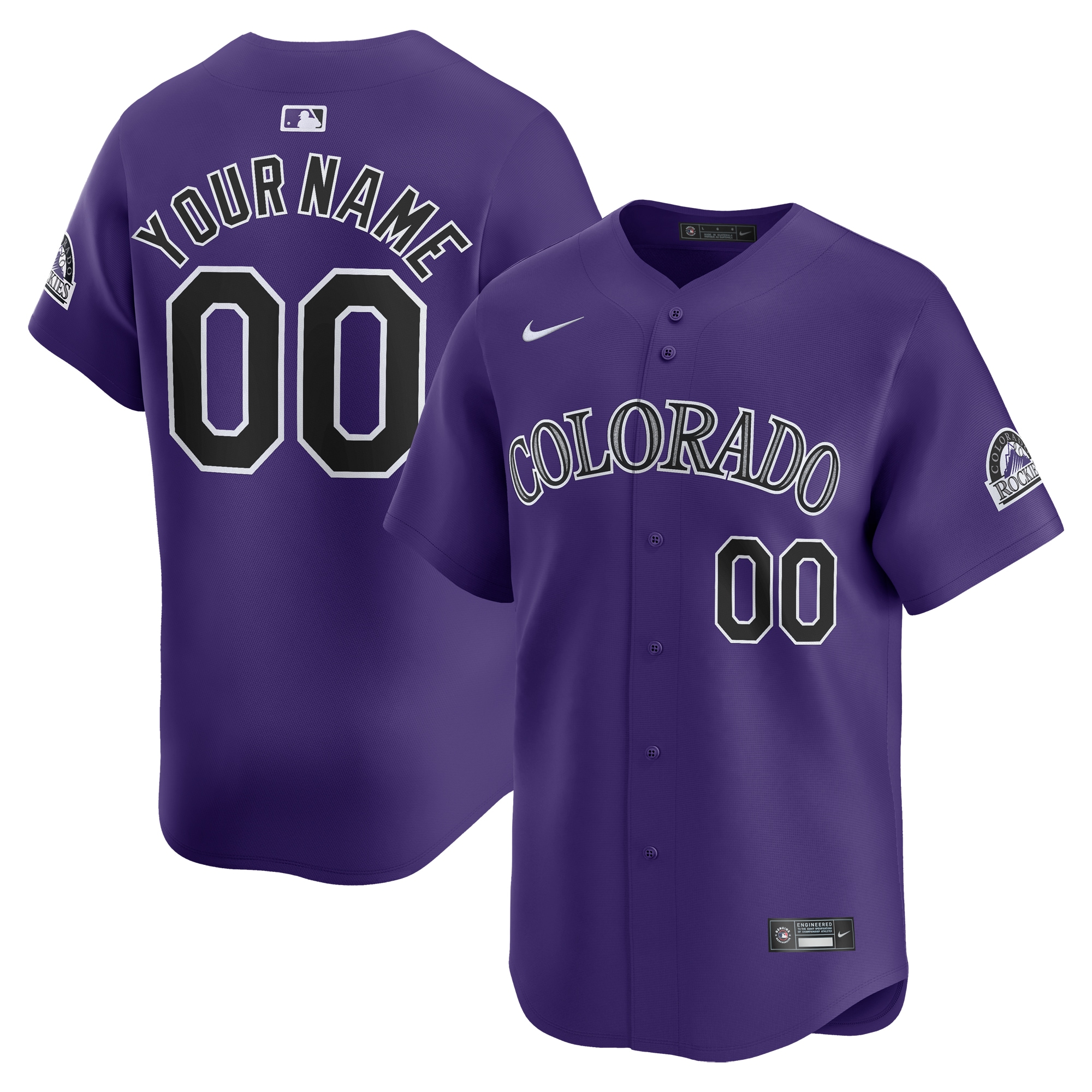 Colorado Rockies Alternate Limited Custom Jersey\u00c2\u00a0\u00e2\u20ac\u201c Purple cheap jerseys for sale - CheapJerseys.Shop