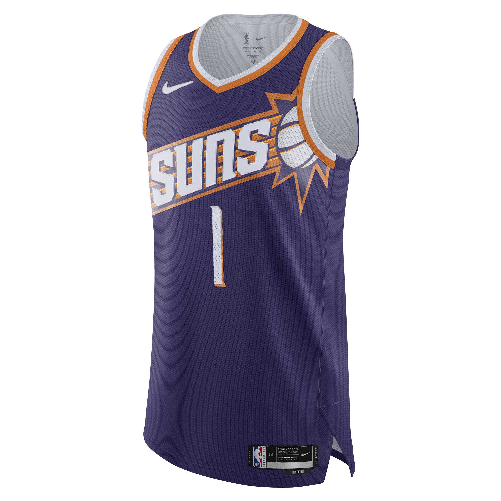Devin Booker Phoenix Suns Authentic Jersey - Icon Edition - Purple cheap jerseys for sale - CheapJerseys.Shop