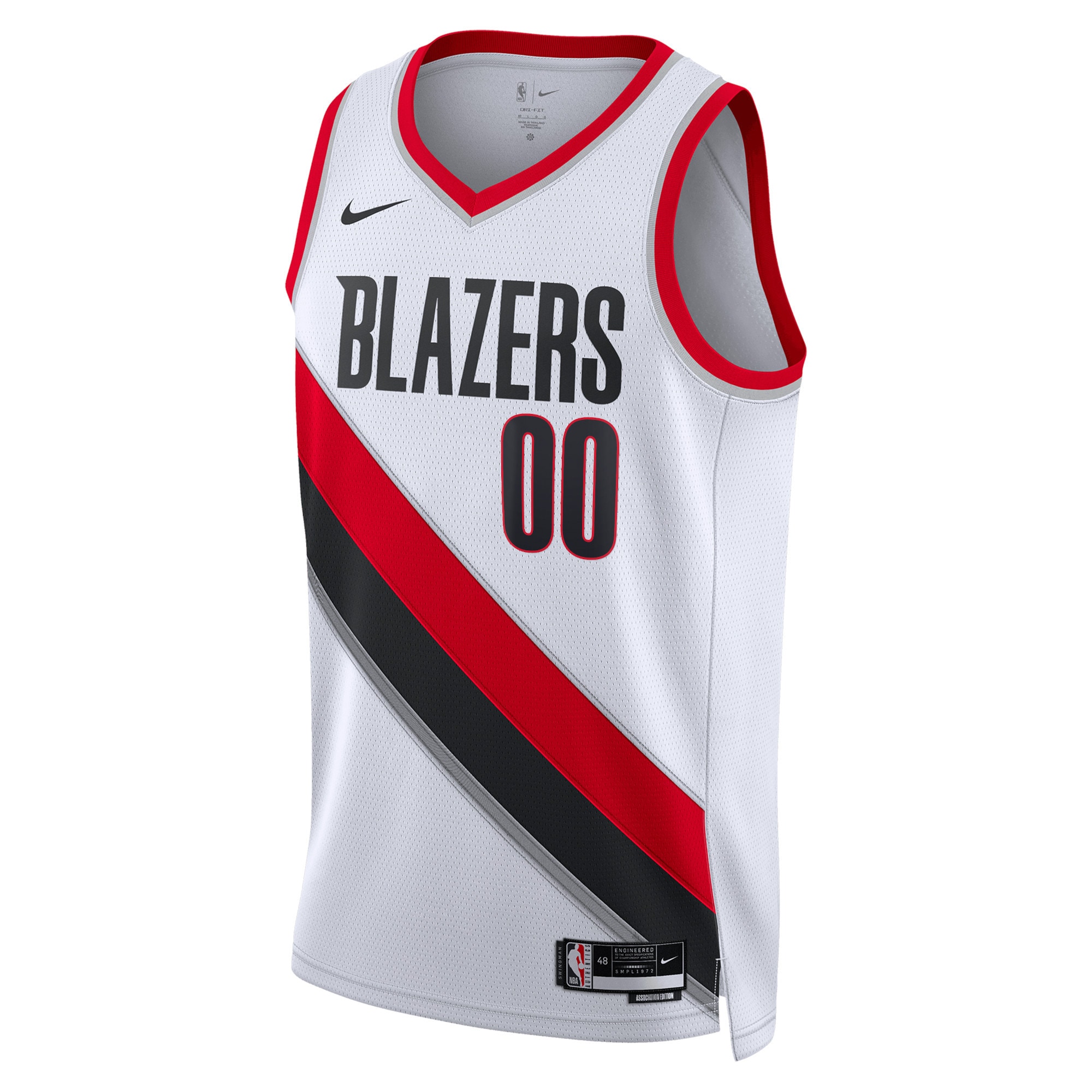 Portland Trail Blazers Unisex Swingman Custom Jersey White - Association Edition cheap jerseys for sale - CheapJerseys.Shop