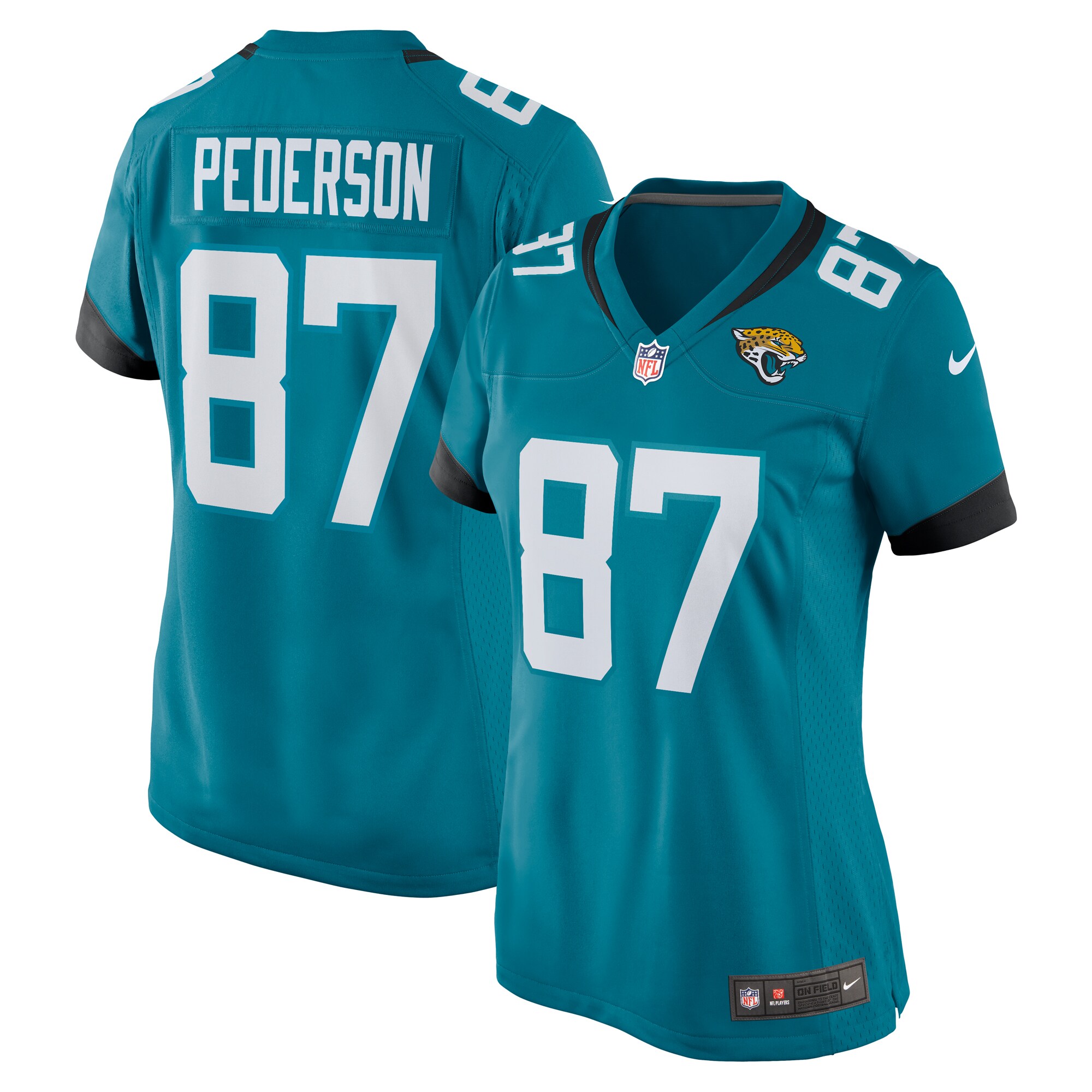 Josh Pederson Jacksonville Jaguars Women's Team Game Jersey - Teal cheap jerseys for sale - CheapJerseys.Shop
