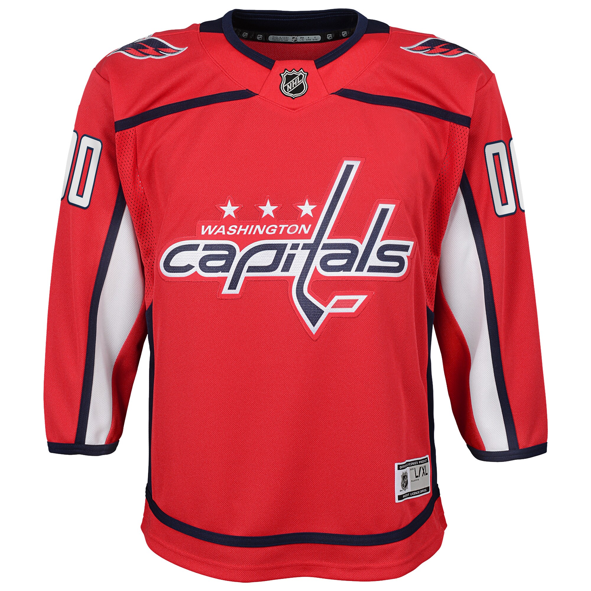 Washington Capitals Youth Home Custom Premier Jersey - Red cheap jerseys for sale - CheapJerseys.Shop