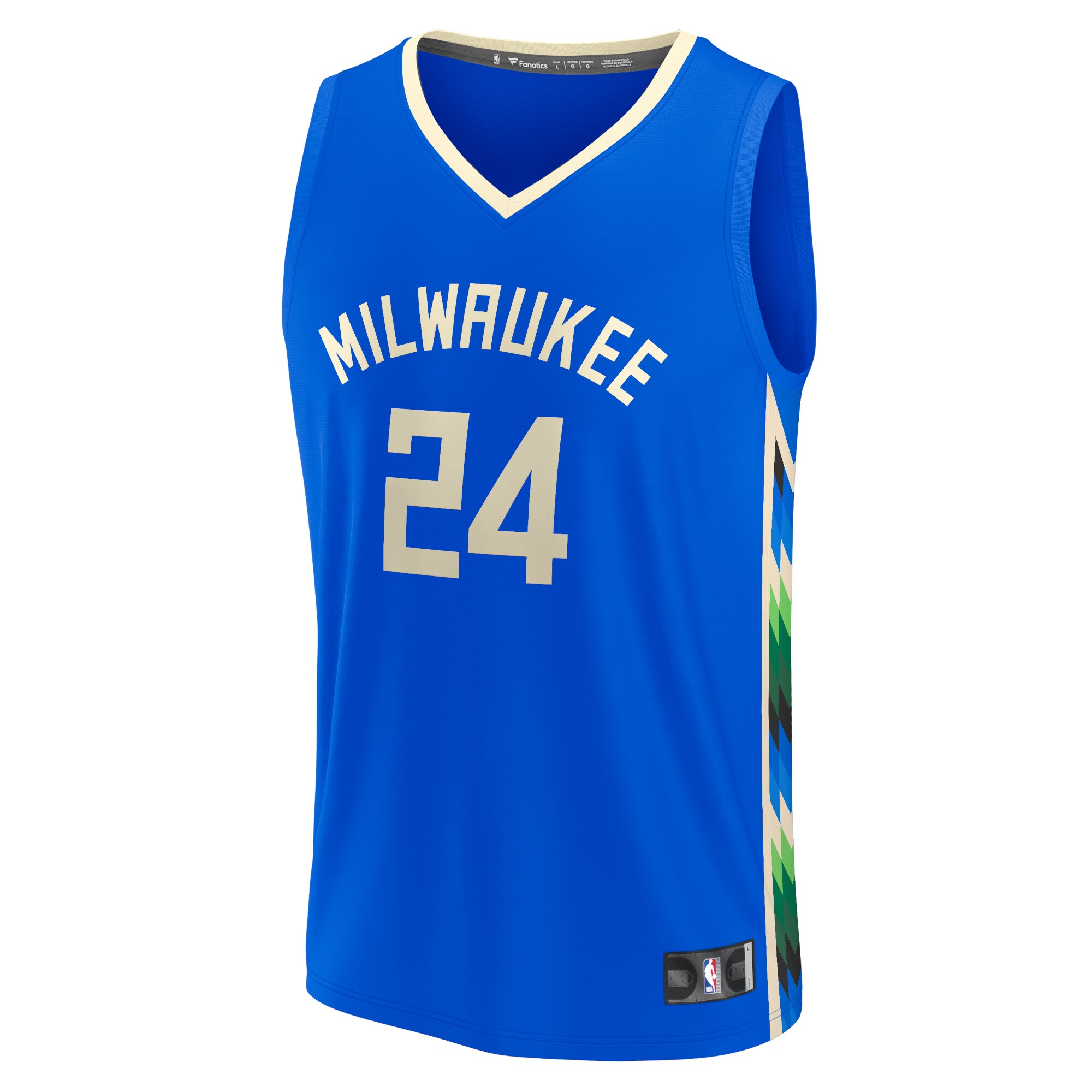 Pat Connaughton Milwaukee Bucks Fanatics Fastbreak Jersey - City Edition - Royal cheap jerseys for sale - CheapJerseys.Shop