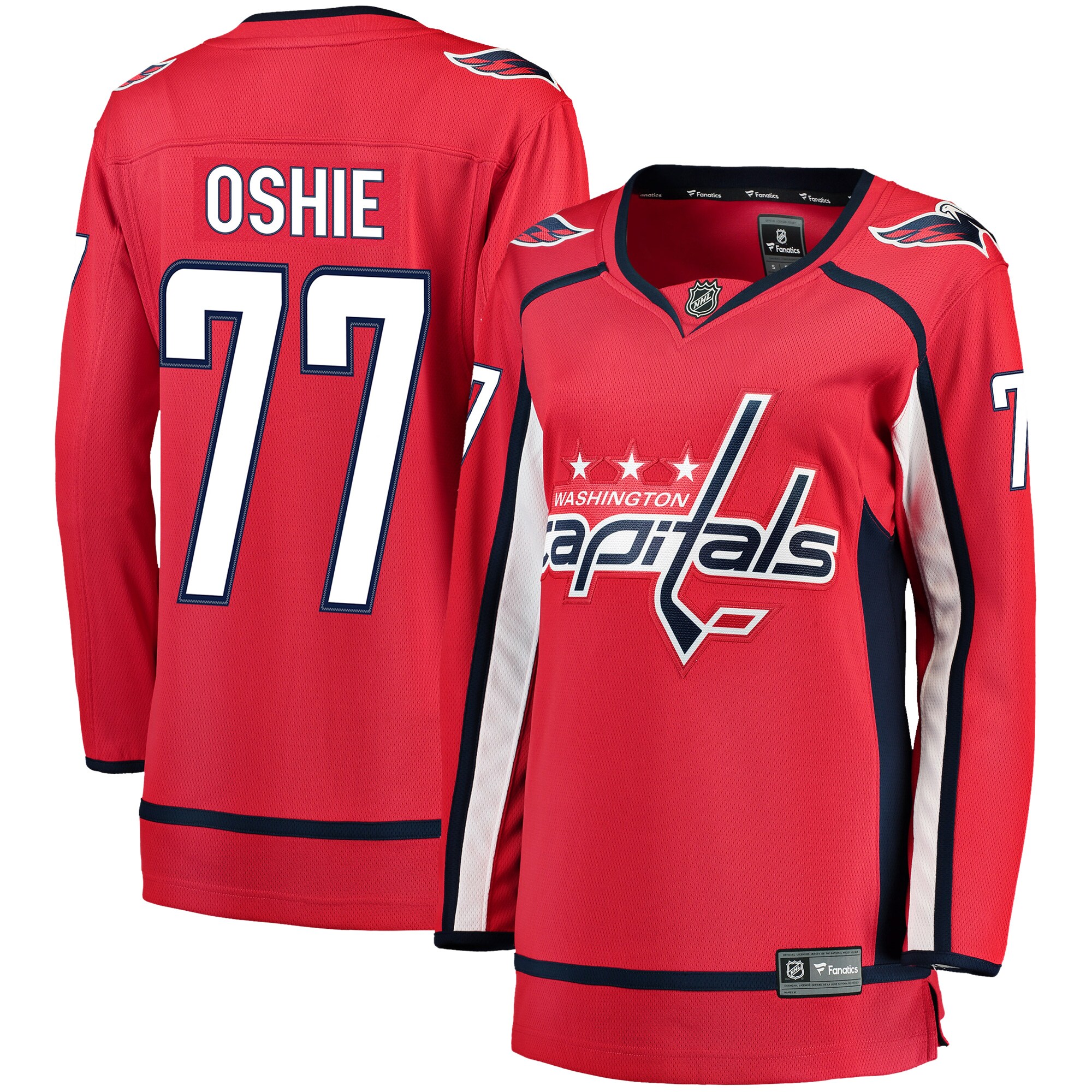 TJ Oshie Washington Capitals Fanatics Women's Breakaway Player Jersey - Red cheap jerseys for sale - CheapJerseys.Shop