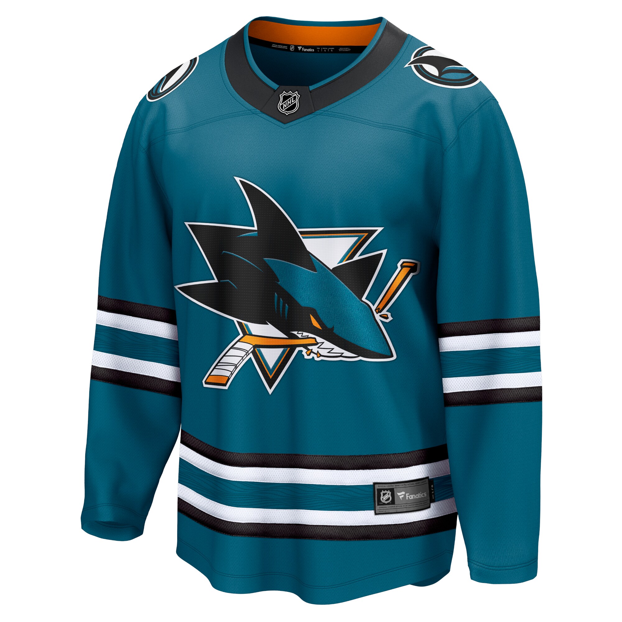 San Jose Sharks Fanatics Home Breakaway Jersey - Teal cheap jerseys for sale - CheapJerseys.Shop