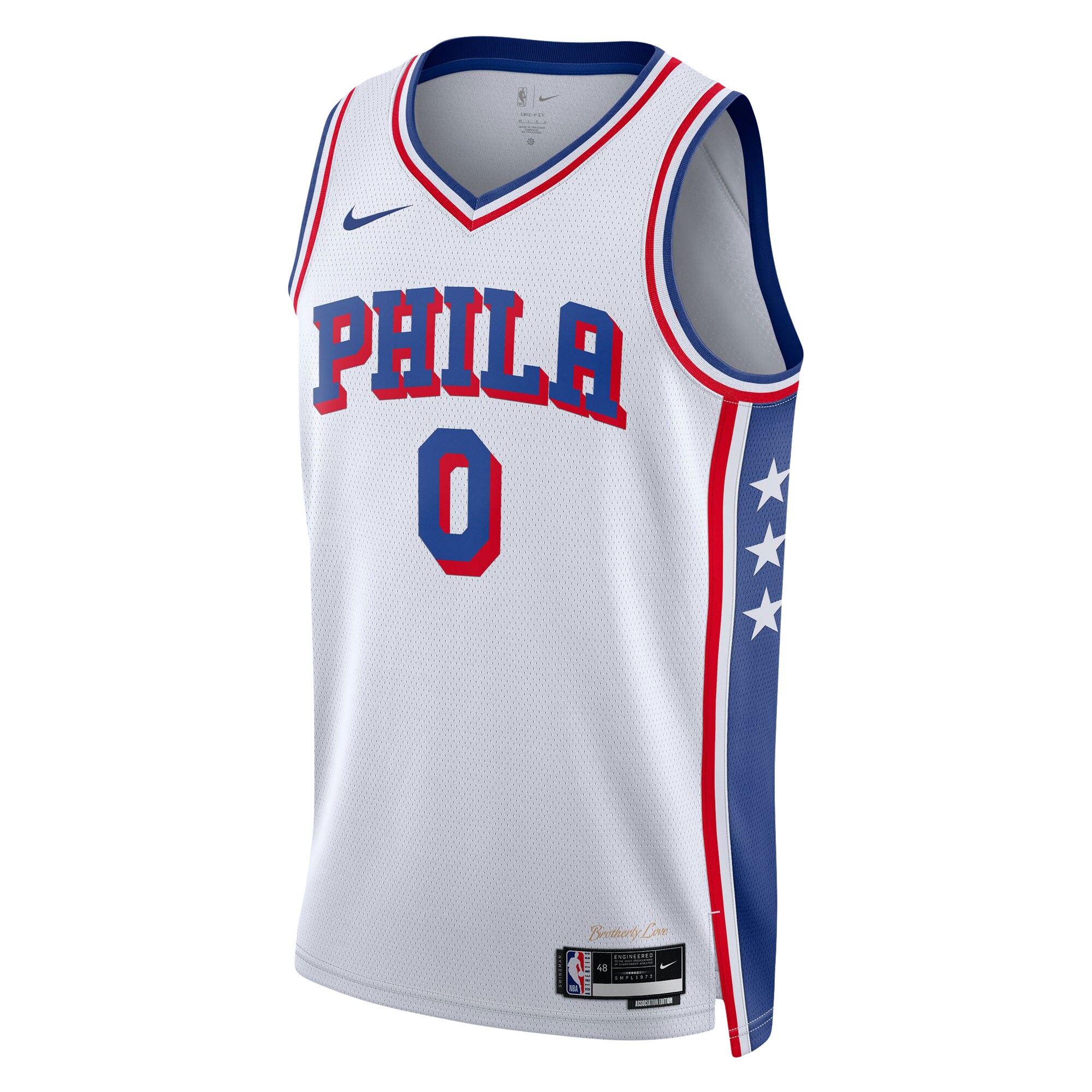 Tyrese Maxey Philadelphia 76ers Unisex Swingman Jersey - Association Edition - White cheap jerseys for sale - CheapJerseys.Shop