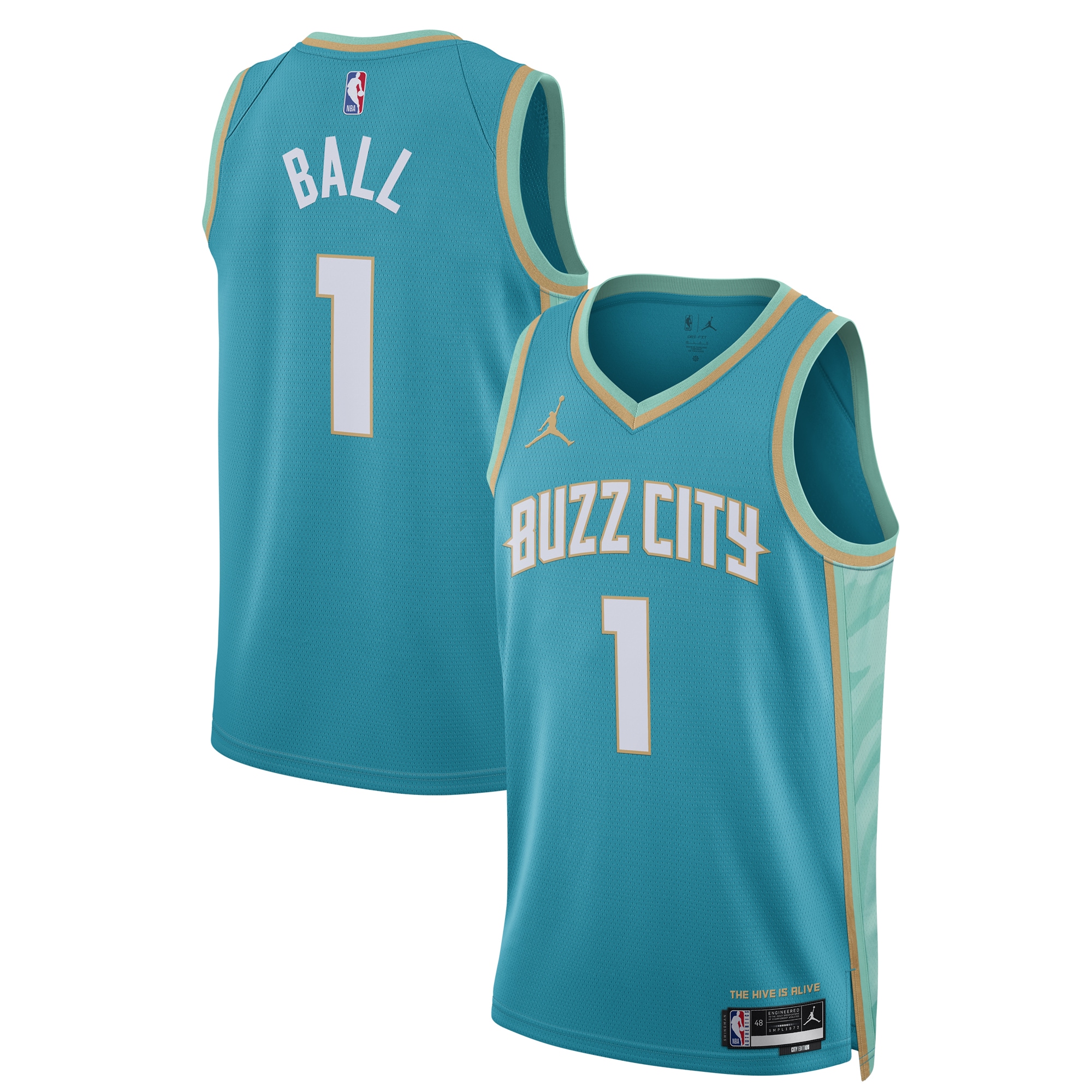 LaMelo Ball Charlotte Hornets Jordan Brand Unisex 2023\/24 Swingman Jersey - Teal - City Edition cheap jerseys for sale - CheapJerseys.Shop