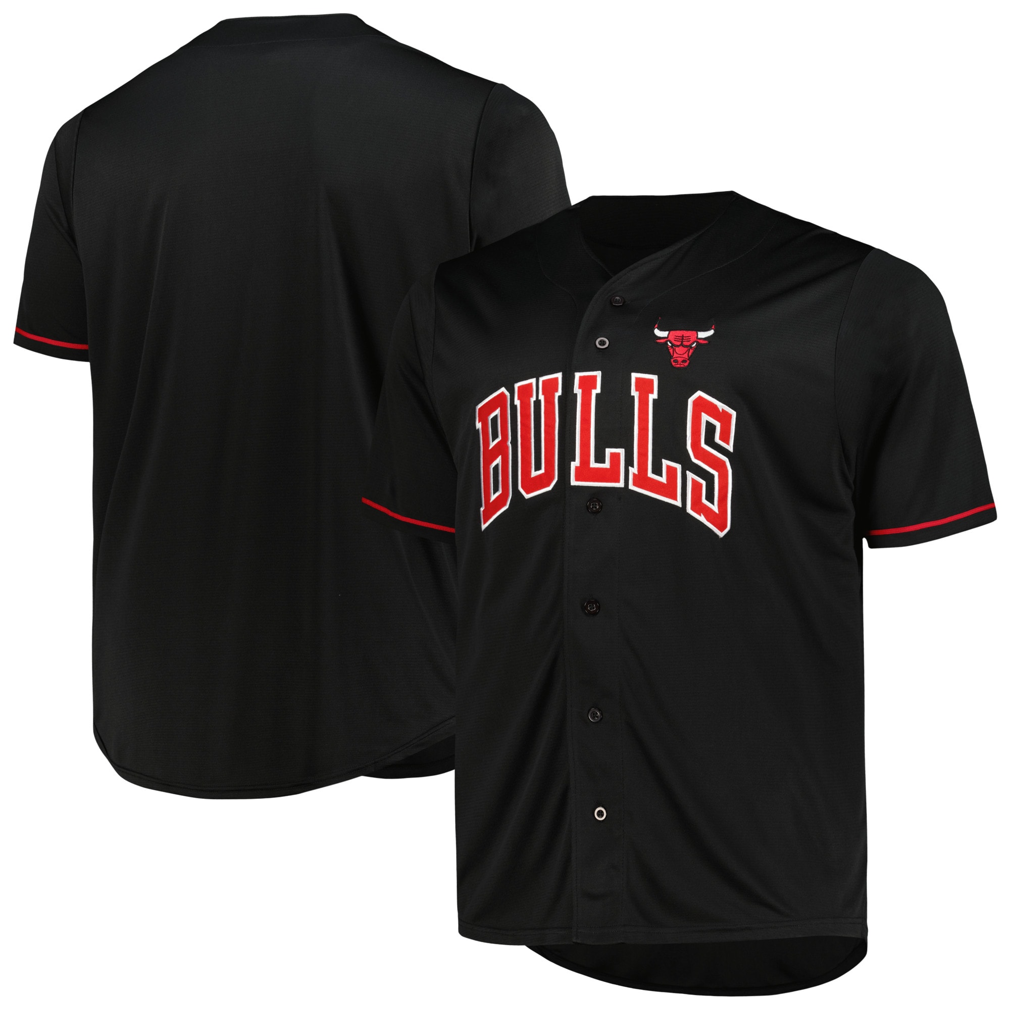 Chicago Bulls Profile Big & Tall Pop Jersey - Black cheap jerseys for sale - CheapJerseys.Shop