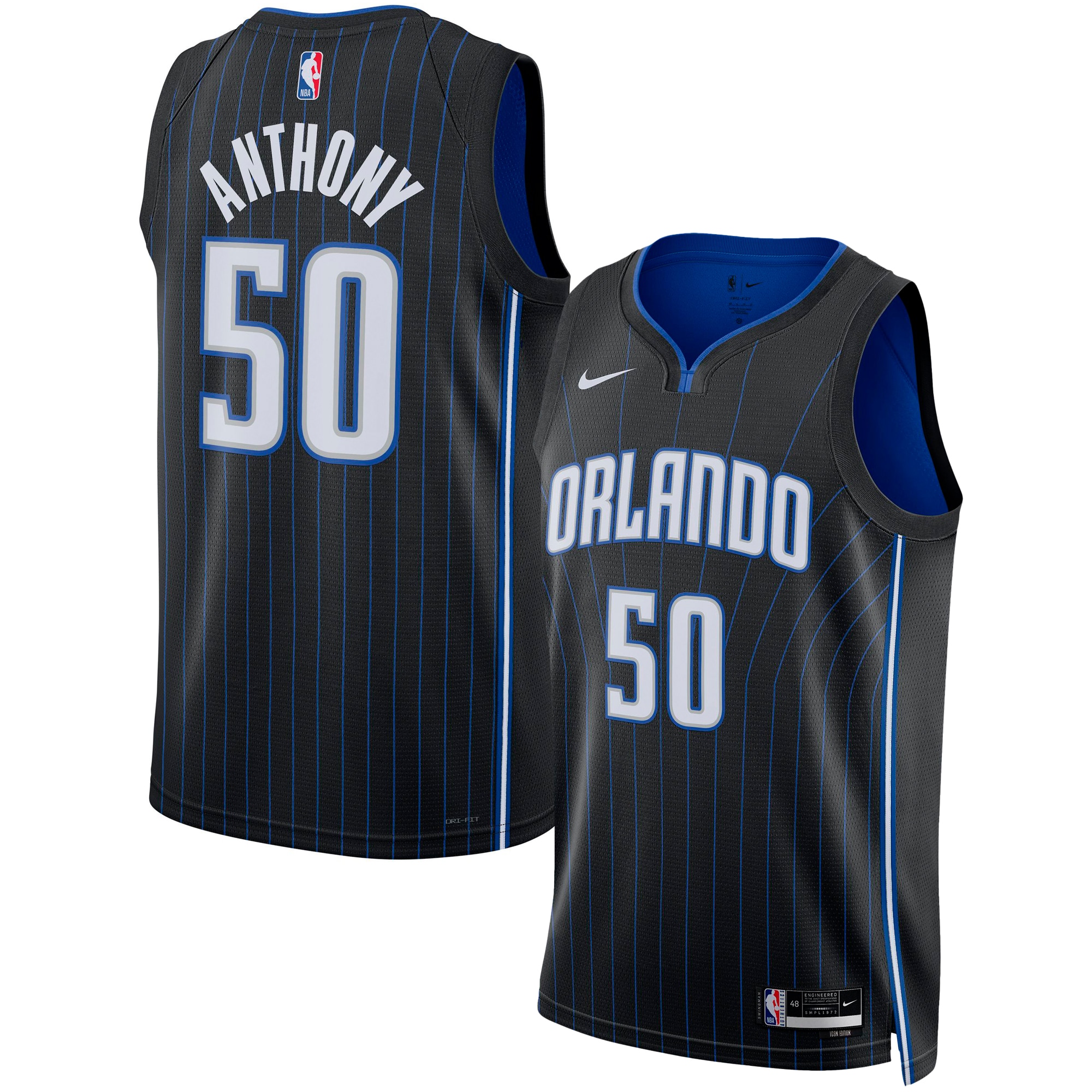 Cole Anthony Orlando Magic Unisex Swingman Jersey - Icon Edition - Black cheap jerseys for sale - CheapJerseys.Shop