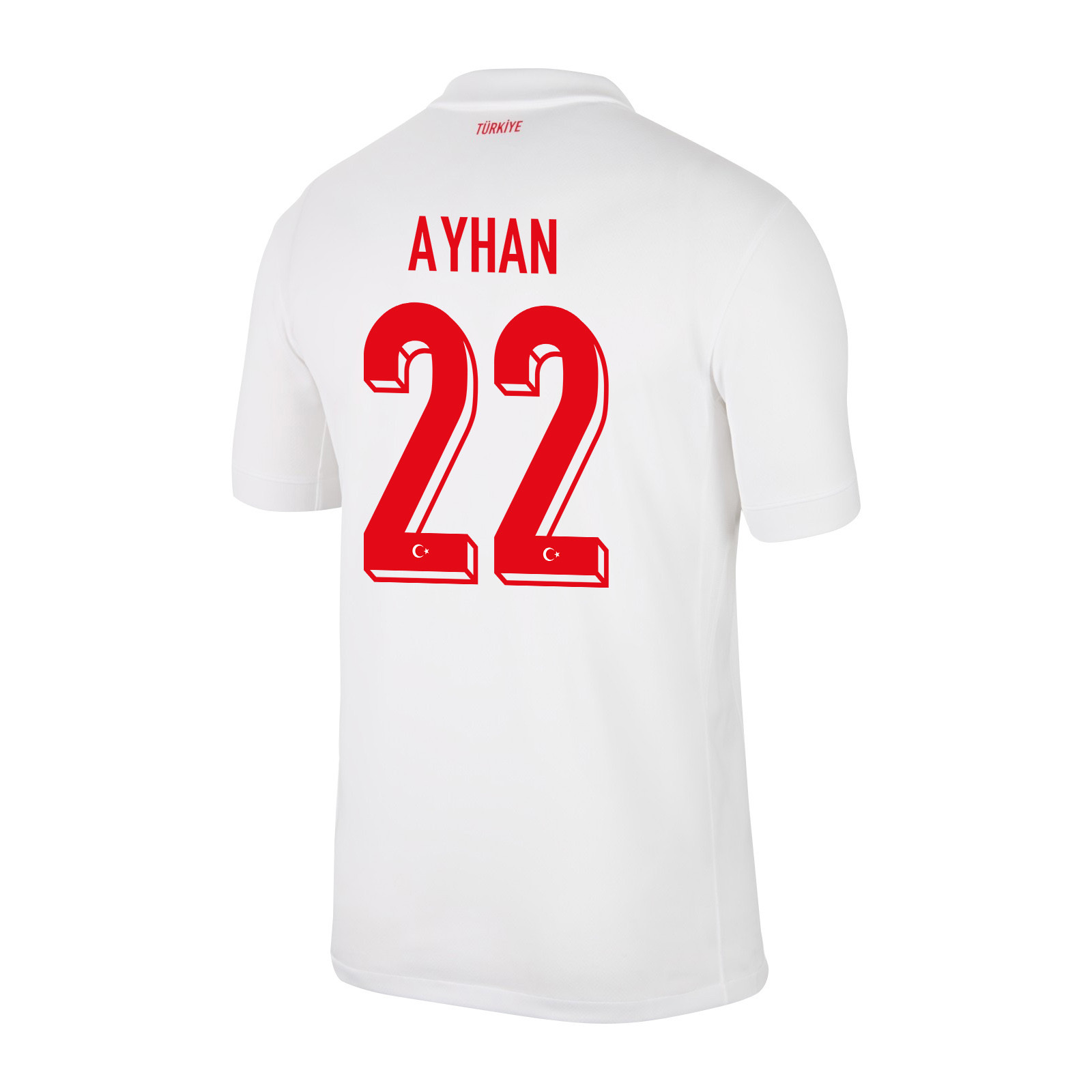 Kaan Ayhan 22 Turkey National Team 2024 Home Stadium Men Jersey - White cheap jerseys for sale - CheapJerseys.Shop