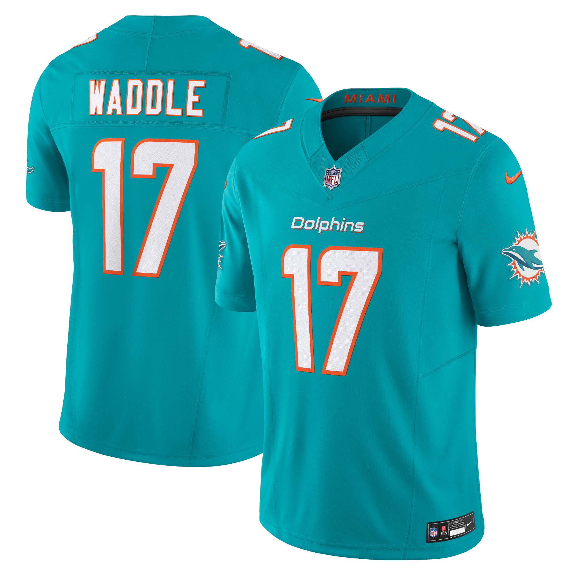 Jaylen Waddle Miami Dolphins Vapor F.U.S.E. Limited Jersey - Aqua cheap jerseys for sale - CheapJerseys.Shop