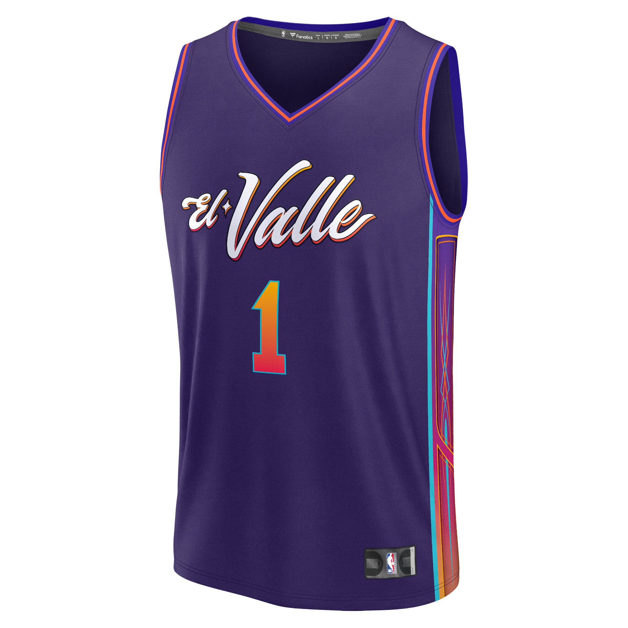 Devin Booker Phoenix Suns Fanatics Youth Fast Break Jersey - Purple - City Edition cheap jerseys for sale - CheapJerseys.Shop