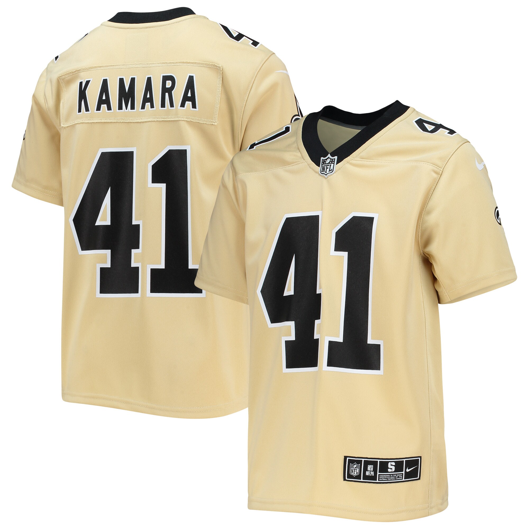 Alvin Kamara New Orleans Saints Youth Inverted Team Game Jersey - Gold cheap jerseys for sale - CheapJerseys.Shop