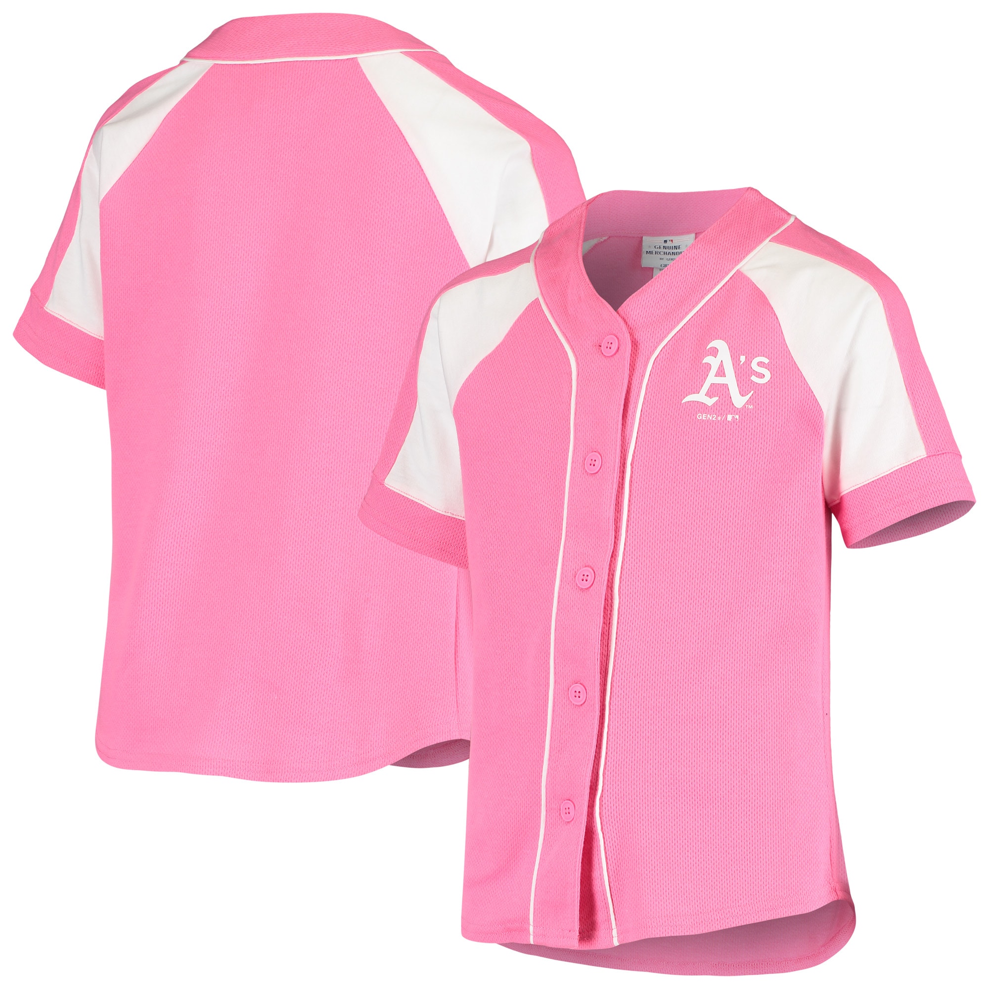 Oakland Athletics Youth Team Spirit Fashion Jersey - Pink cheap jerseys for sale - CheapJerseys.Shop