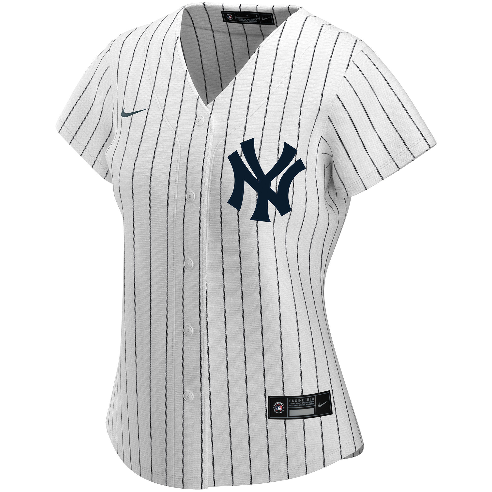 New York Yankees Women's Home Replica Custom Jersey - White cheap jerseys for sale - CheapJerseys.Shop
