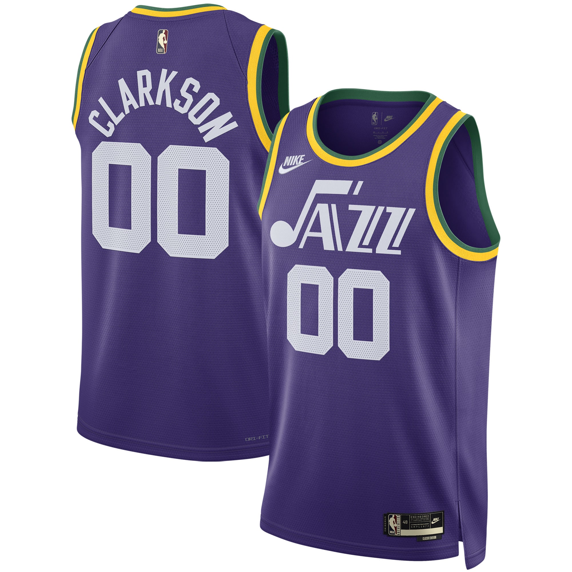 Jordan Clarkson Utah Jazz Unisex Swingman Replica Jersey - Classic Edition - Purple cheap jerseys for sale - CheapJerseys.Shop