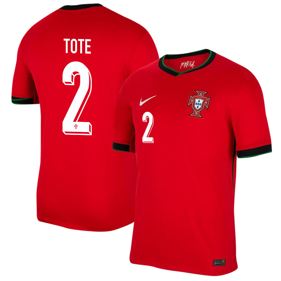 Tote Gomes 2 Portugal National Team 2024/25 Home Men Jersey - Red cheap jerseys for sale - CheapJerseys.Shop