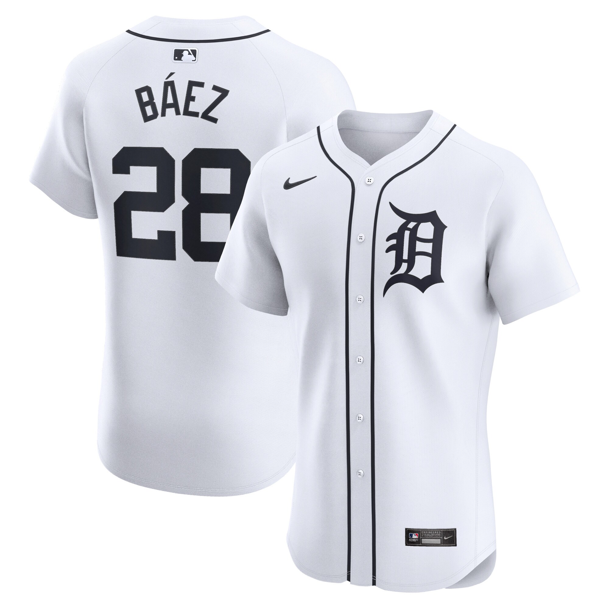 Javier Baez Detroit Tigers Home Elite Player Jersey - White cheap jerseys for sale - CheapJerseys.Shop
