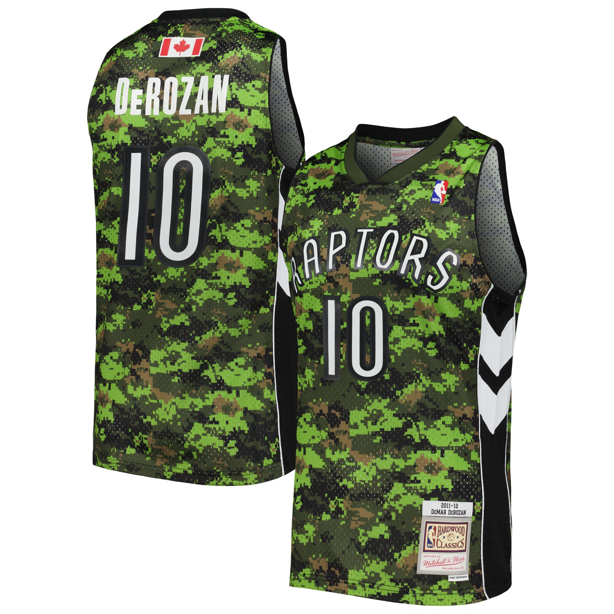 DeMar DeRozan Toronto Raptors Mitchell & Ness 2011\/12 Hardwood Classics Swingman Jersey - Camo cheap jerseys for sale - CheapJerseys.Shop