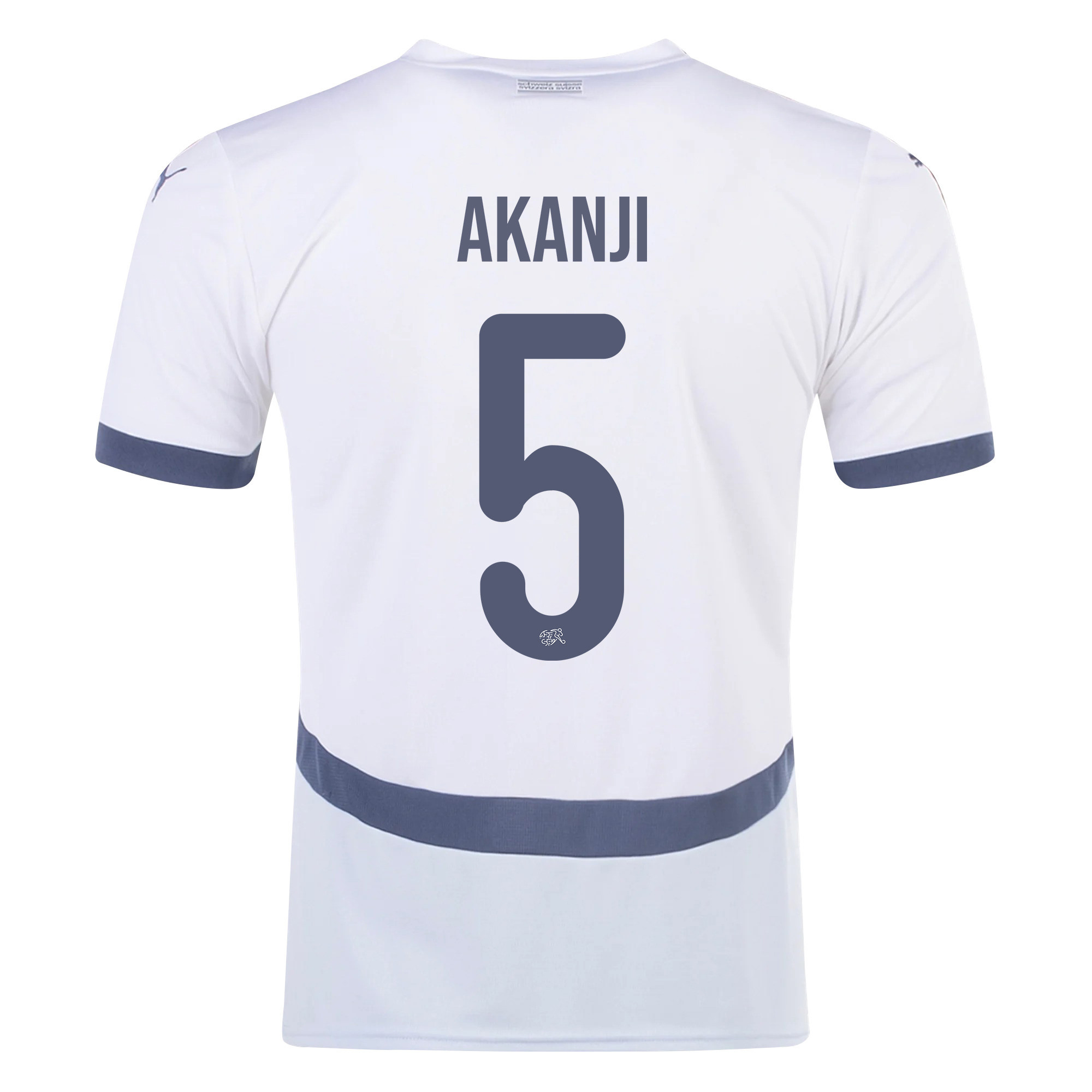 Manuel Akanji 5 Switzerland National Team 2024/25 Away Men Jersey - White cheap jerseys for sale - CheapJerseys.Shop
