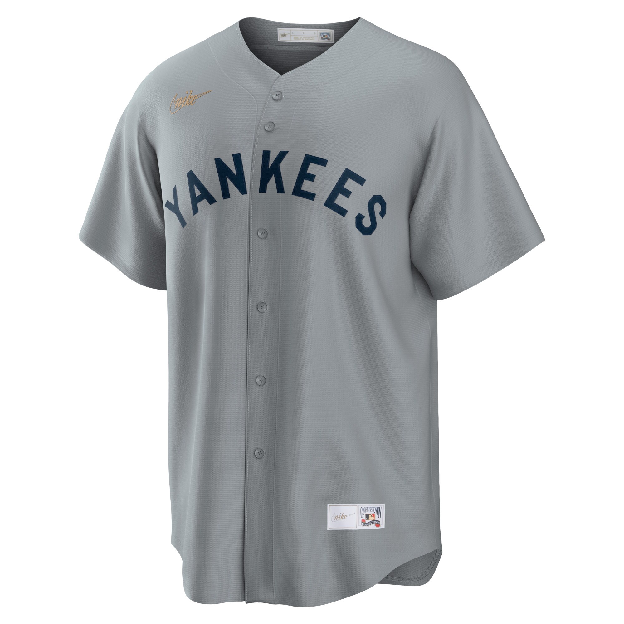 Mickey Mantle New York Yankees Road Cooperstown Collection Player Jersey - Gray cheap jerseys for sale - CheapJerseys.Shop