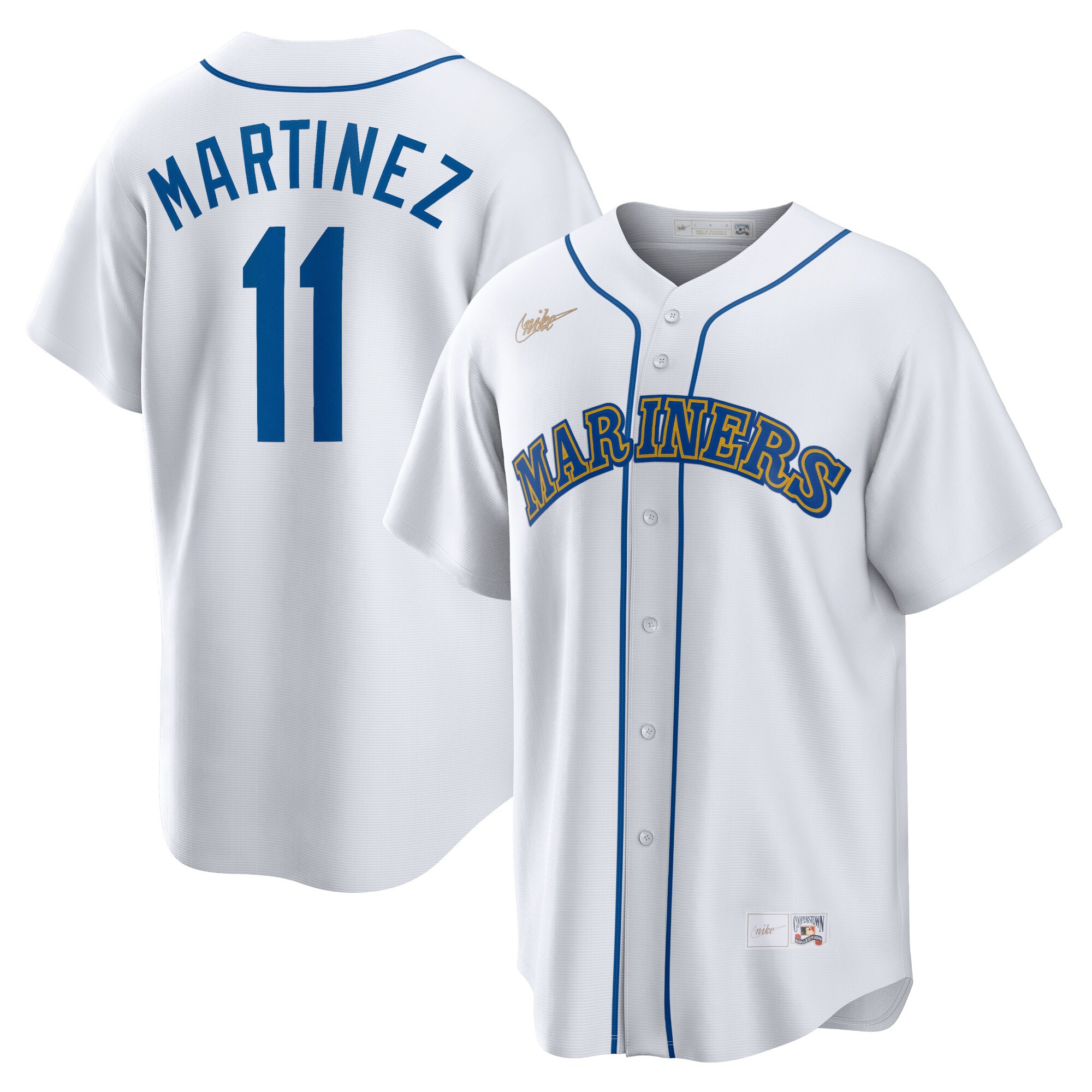 Edgar Martinez Seattle Mariners Home Cooperstown Collection Replica Player Jersey - White cheap jerseys for sale - CheapJerseys.Shop