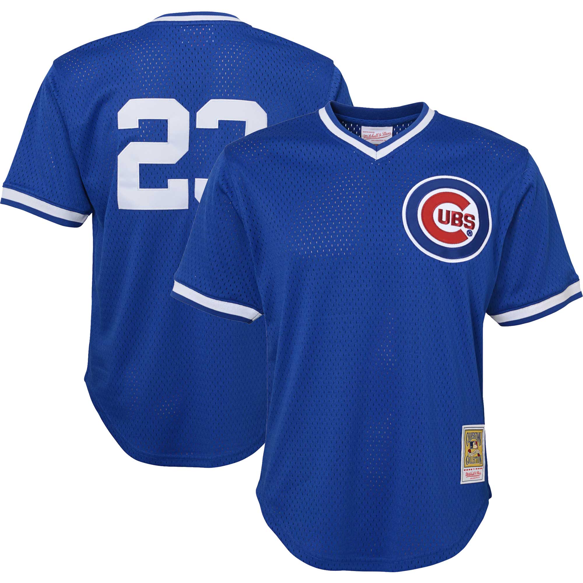 Ryne Sandberg Chicago Cubs Mitchell & Ness Youth Cooperstown Collection\u00c2\u00a0Mesh Batting Practice Jersey - Royal cheap jerseys for sale - CheapJerseys.Shop