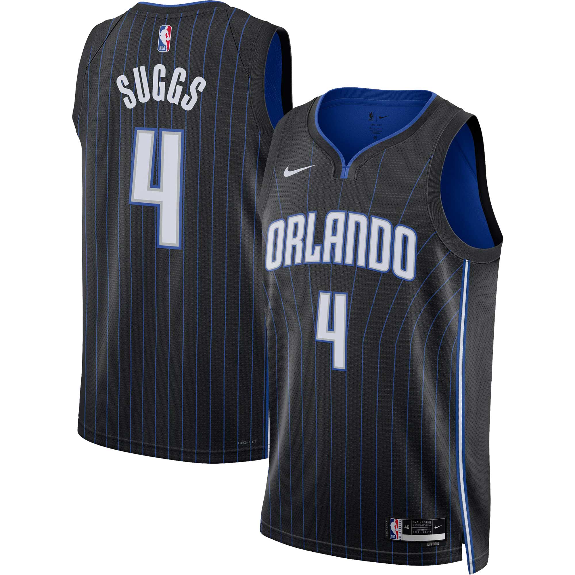 Jalen Suggs Orlando Magic Unisex Swingman Jersey - Icon Edition - Black cheap jerseys for sale - CheapJerseys.Shop