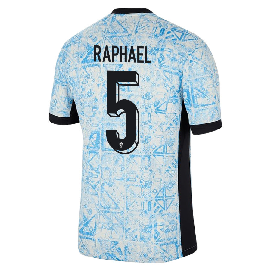 Raphaël Guerreiro 5 Portugal National Team 2024/25 Away Men Jersey - Cream/Blue cheap jerseys for sale - CheapJerseys.Shop