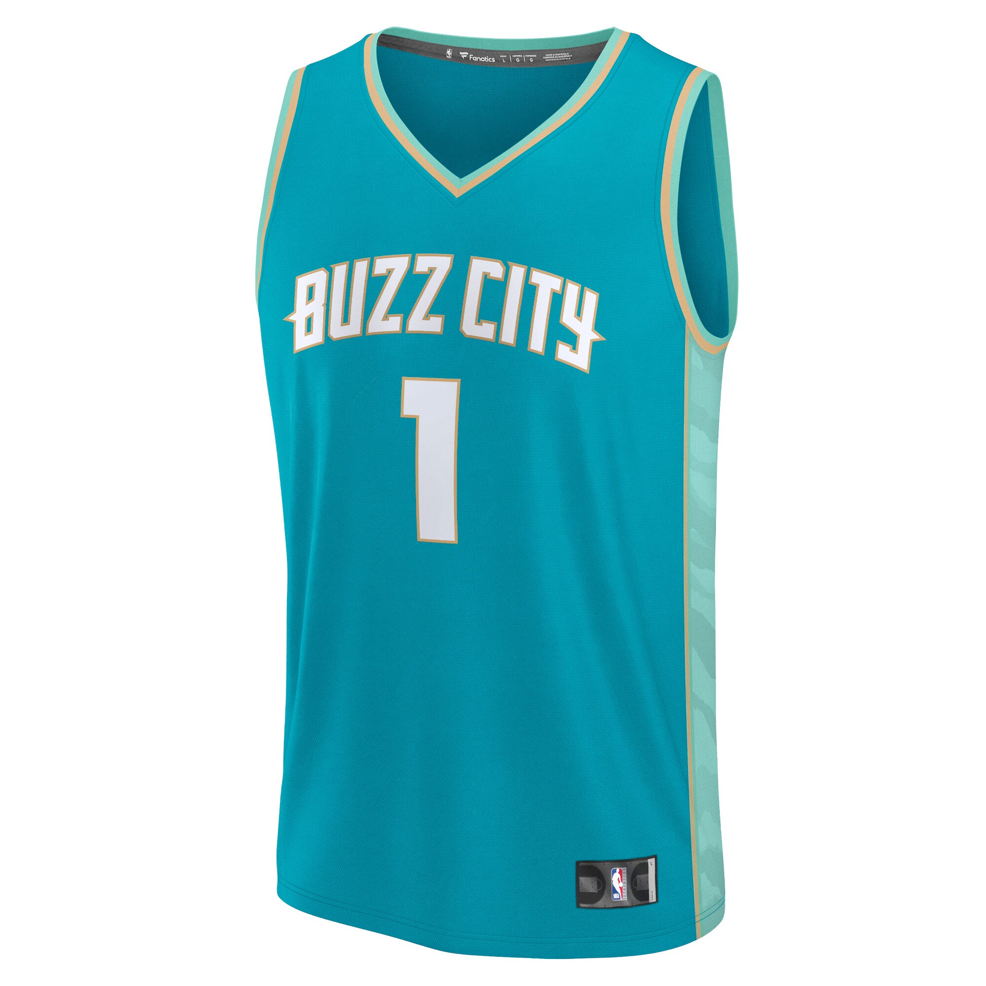 LaMelo Ball Charlotte Hornets Fanatics Fast Break Jersey - Teal - City Edition cheap jerseys for sale - CheapJerseys.Shop