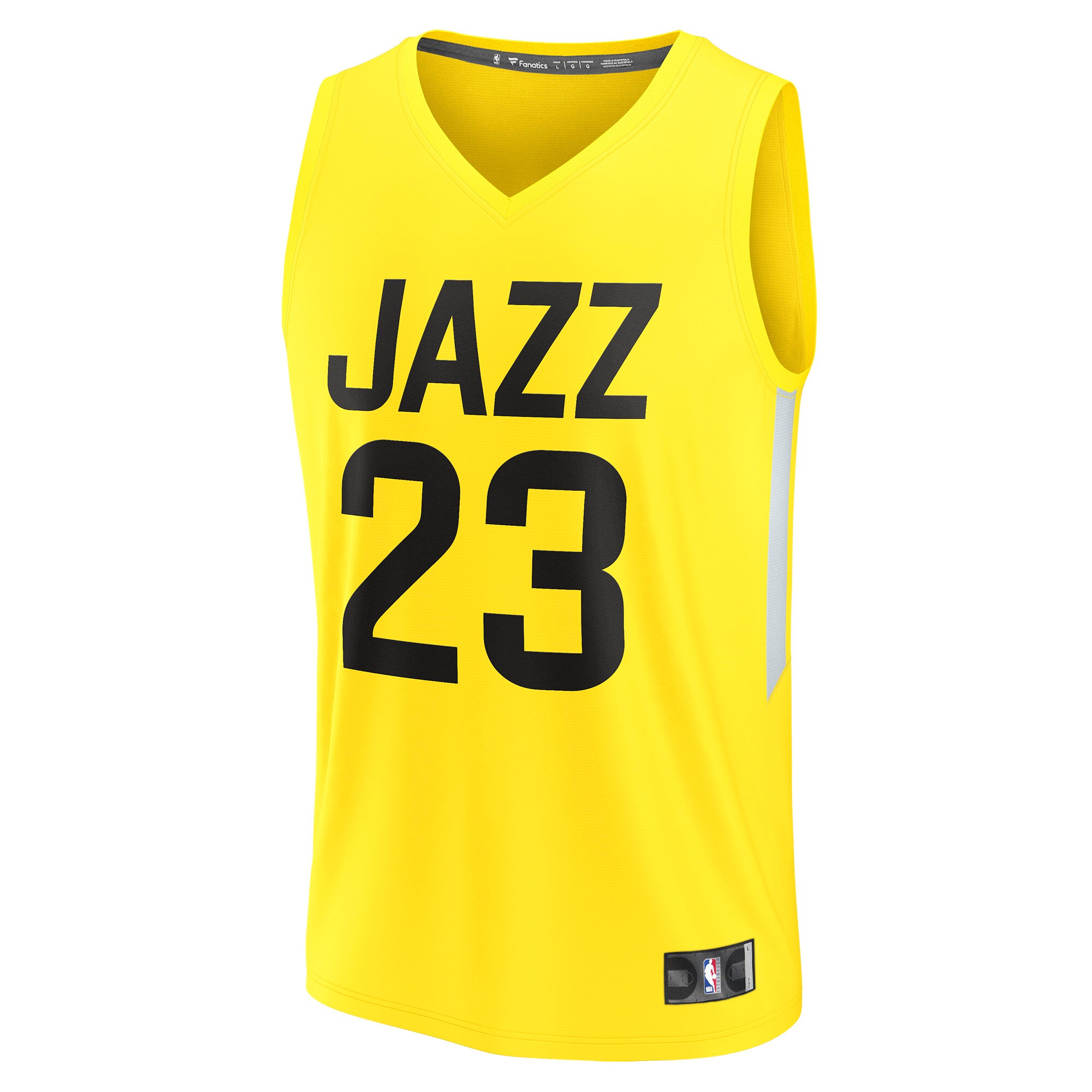 Lauri Markkanen Utah Jazz Fanatics Fast Break Replica Player Jersey - Icon Edition - Yellow cheap jerseys for sale - CheapJerseys.Shop