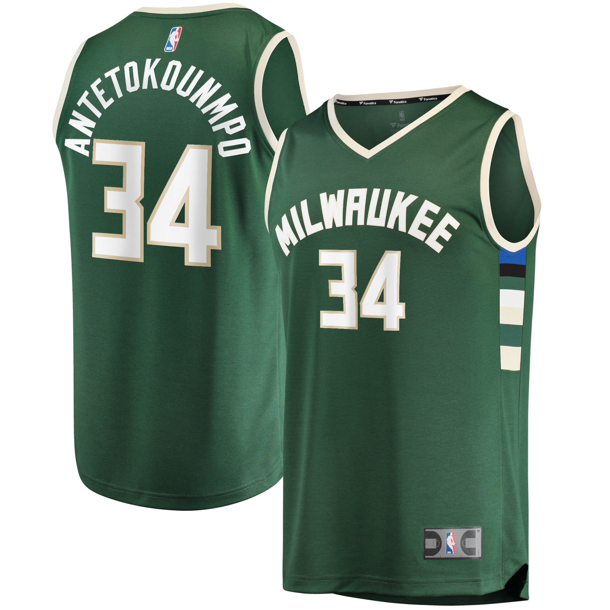 Giannis Antetokounmpo Milwaukee Bucks Fanatics Big & Tall Fast Break Player Jersey - Hunter Green - Icon Edition cheap jerseys for sale - CheapJerseys.Shop