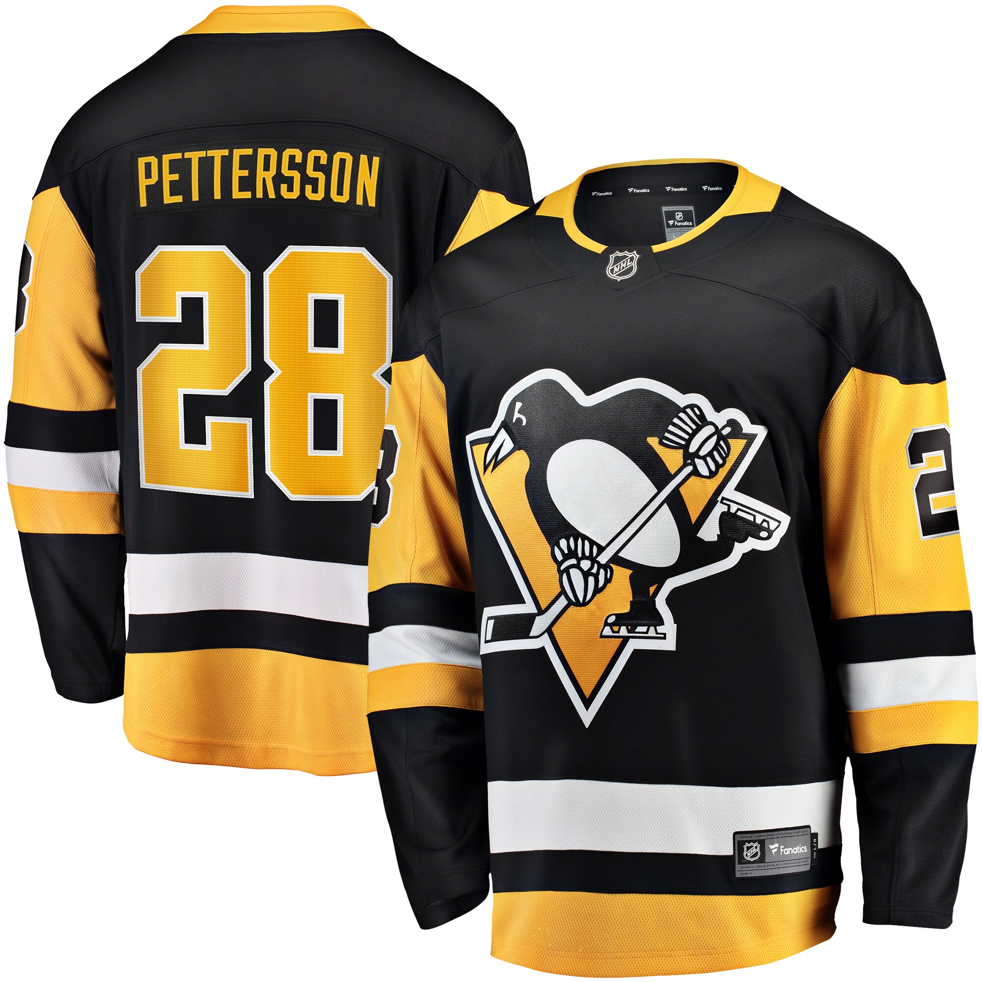 Marcus Pettersson Pittsburgh Penguins Fanatics Home Breakaway Player Jersey - Black cheap jerseys for sale - CheapJerseys.Shop
